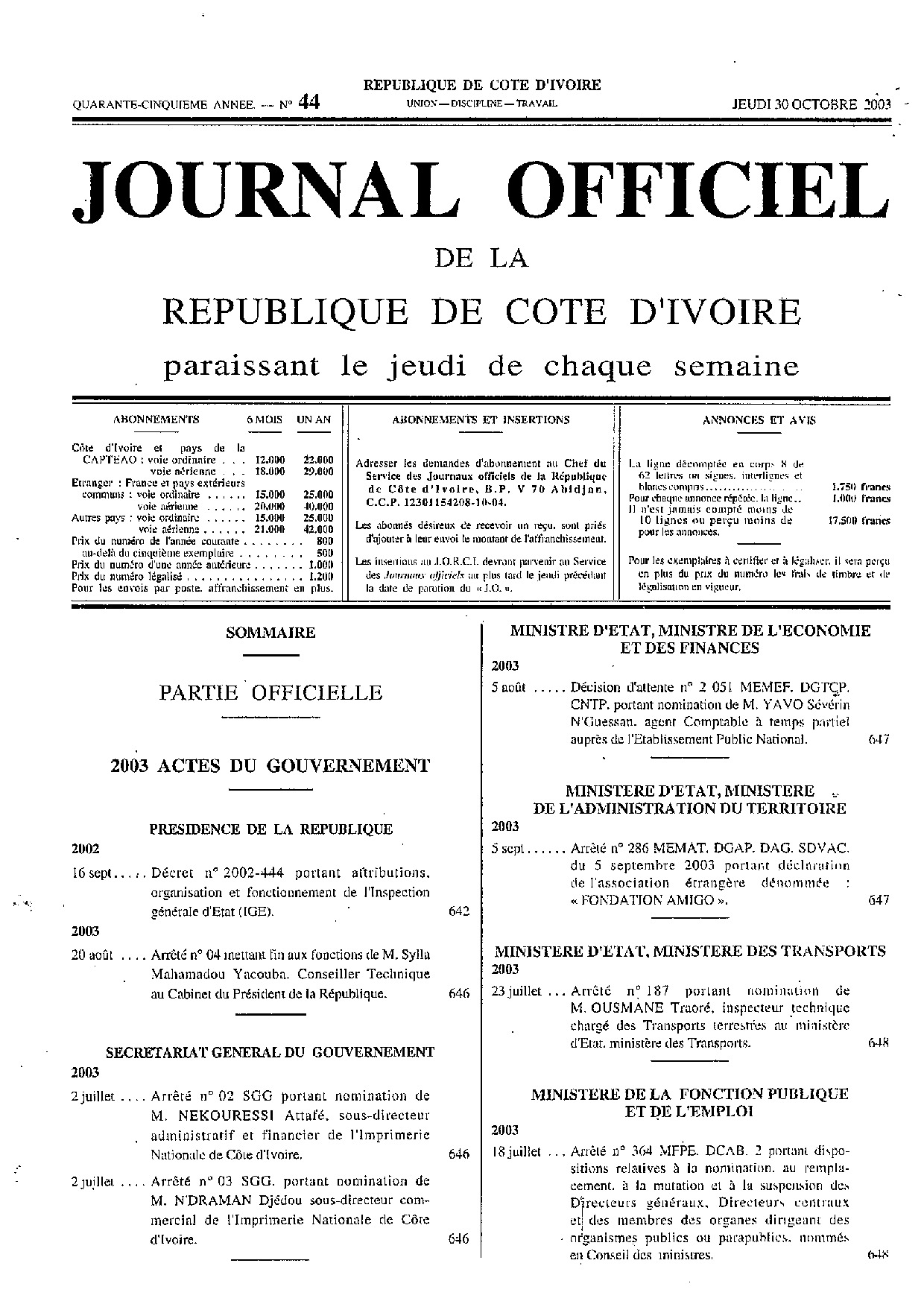 JO 2003-044