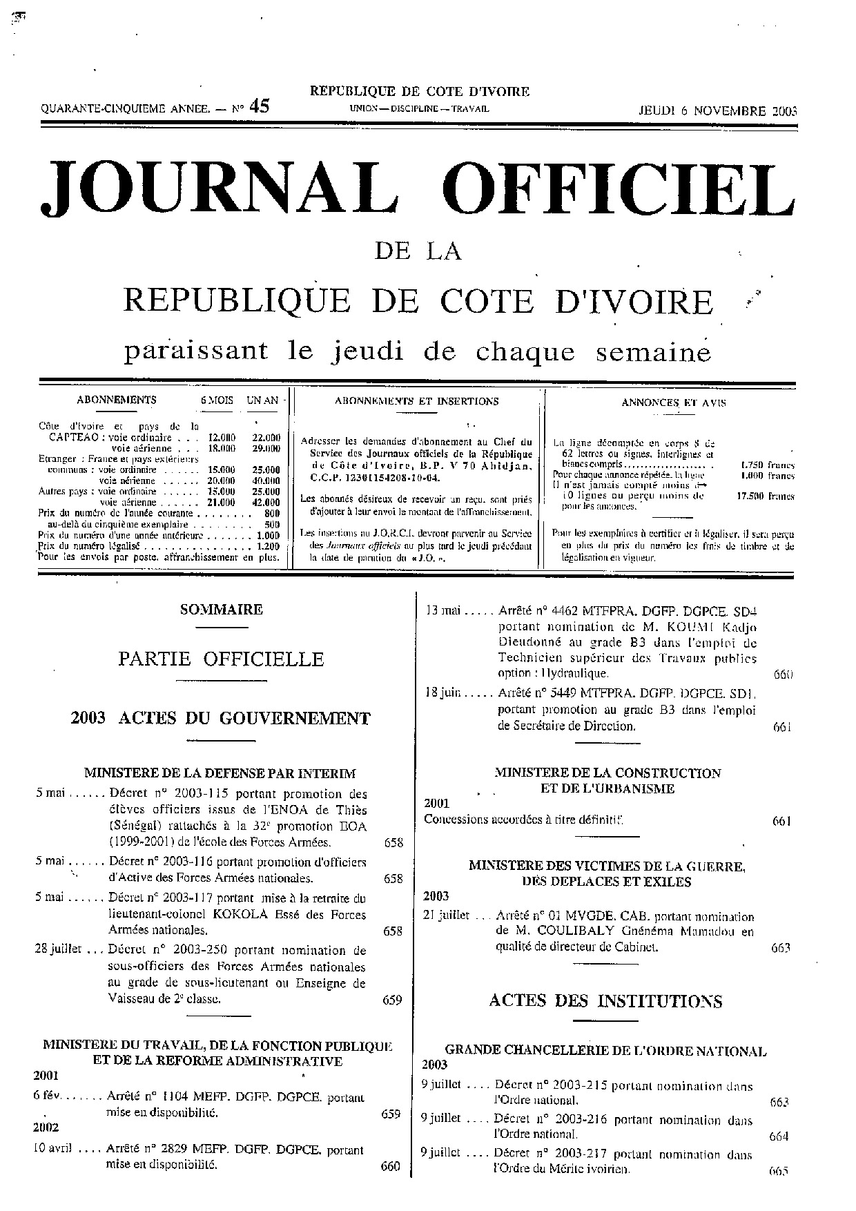 JO 2003-045