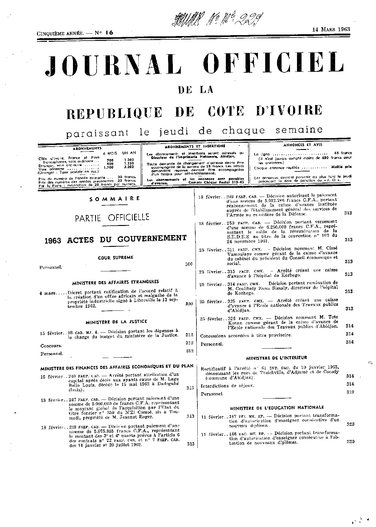 JO 1963-016