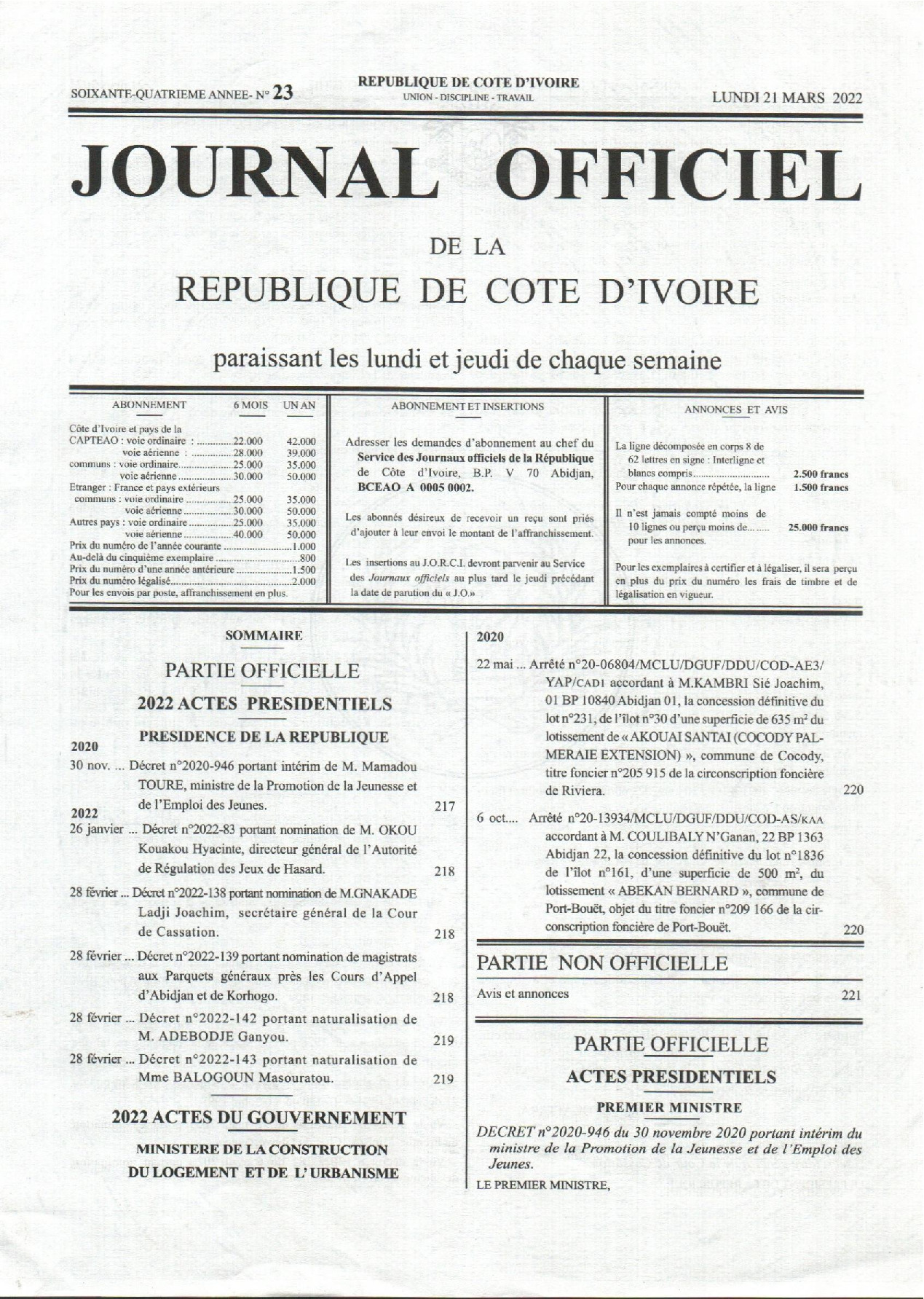 JO 2022-023