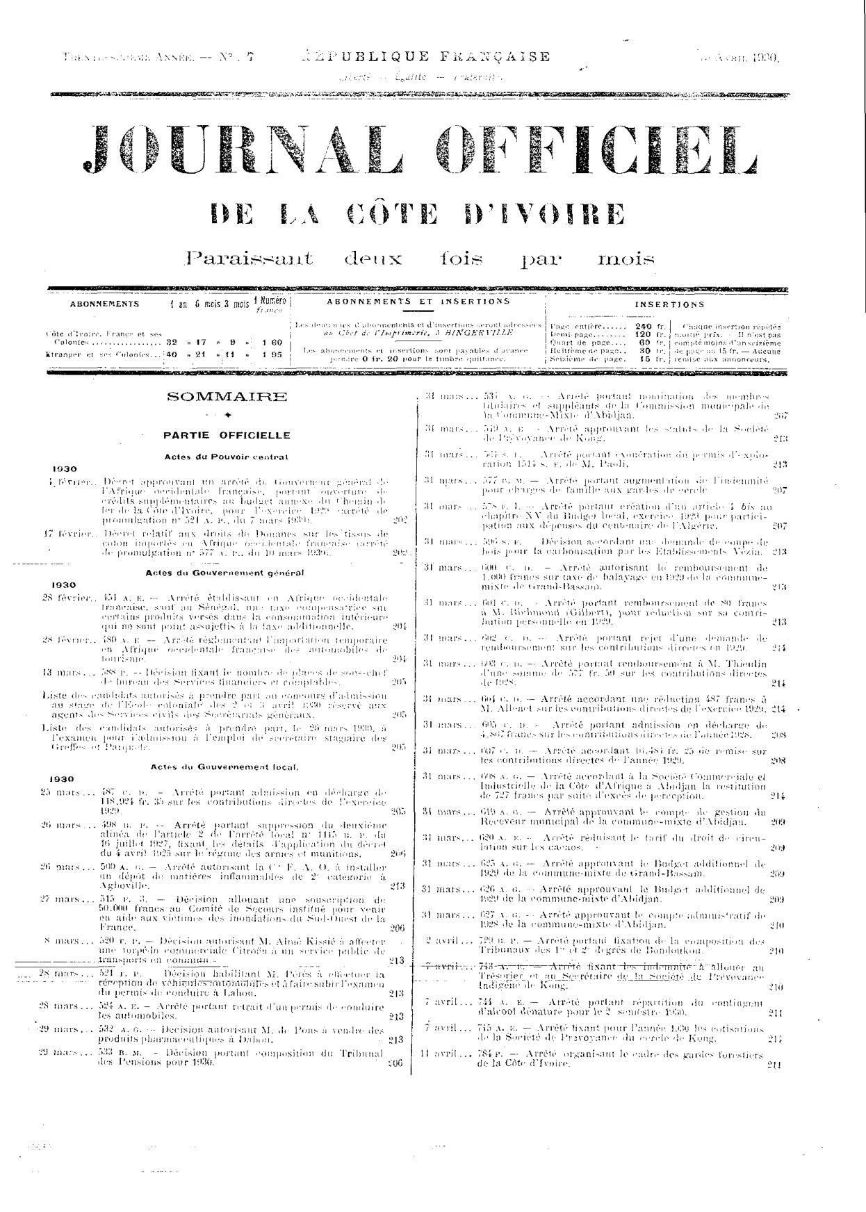JO 1930-007