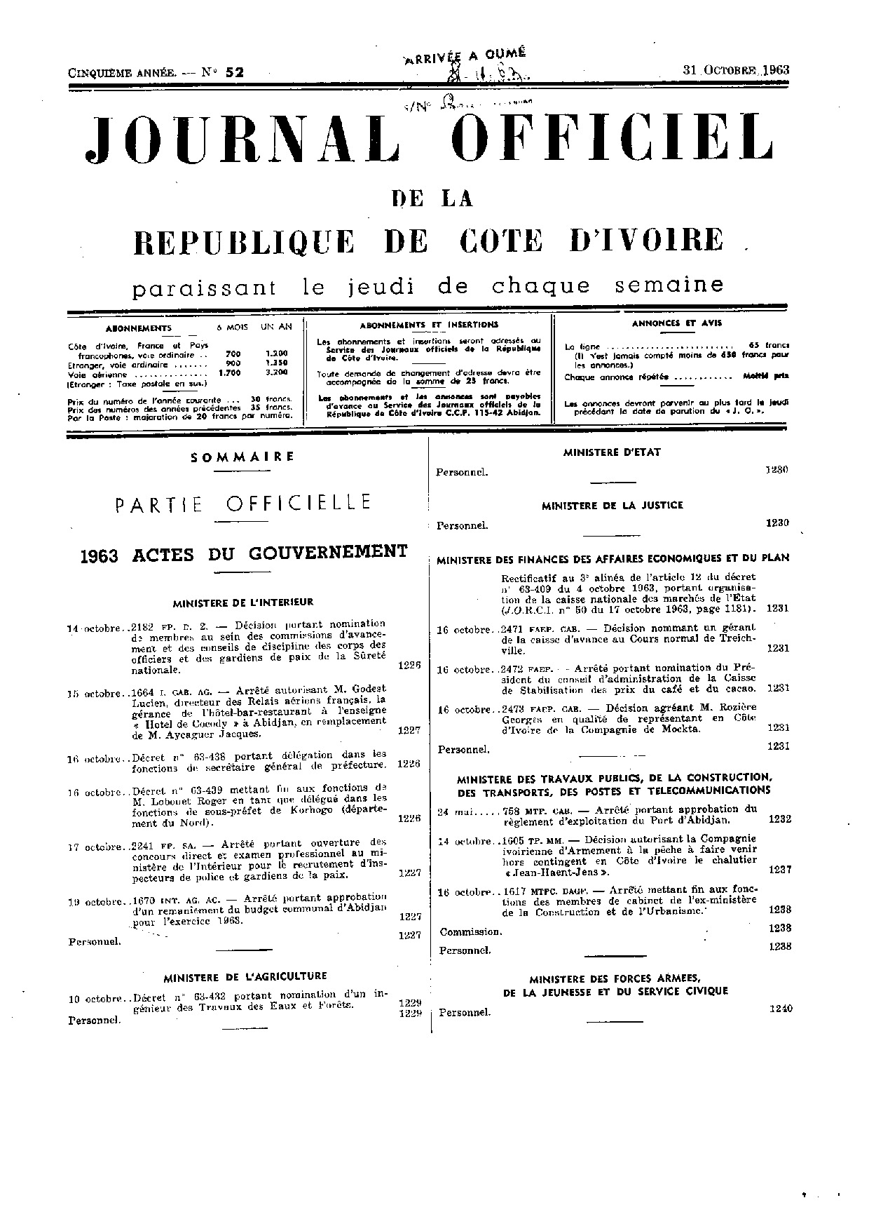 JO 1963-052