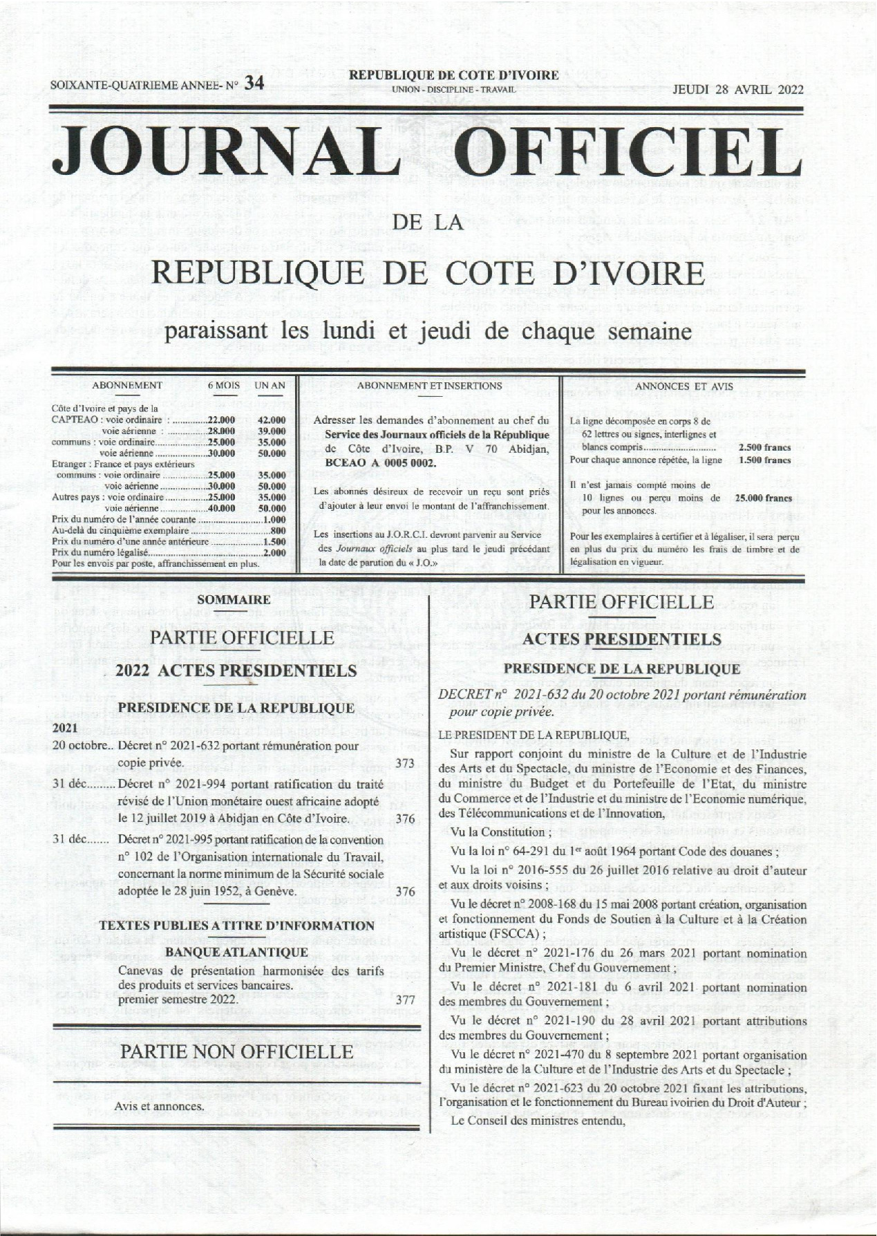 JO 2022-034