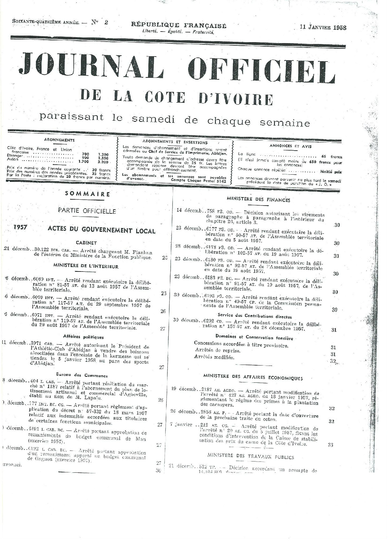 JO 1958-002 FRANCE_CI