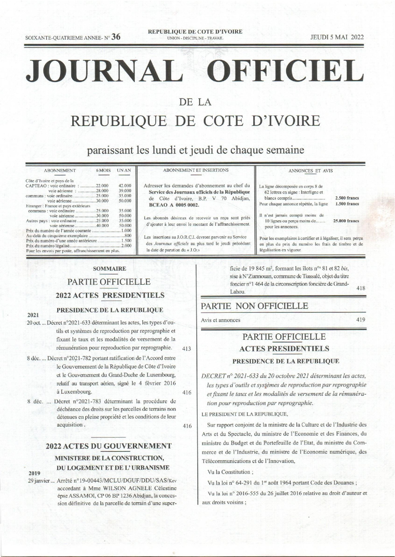 JO 2022-036