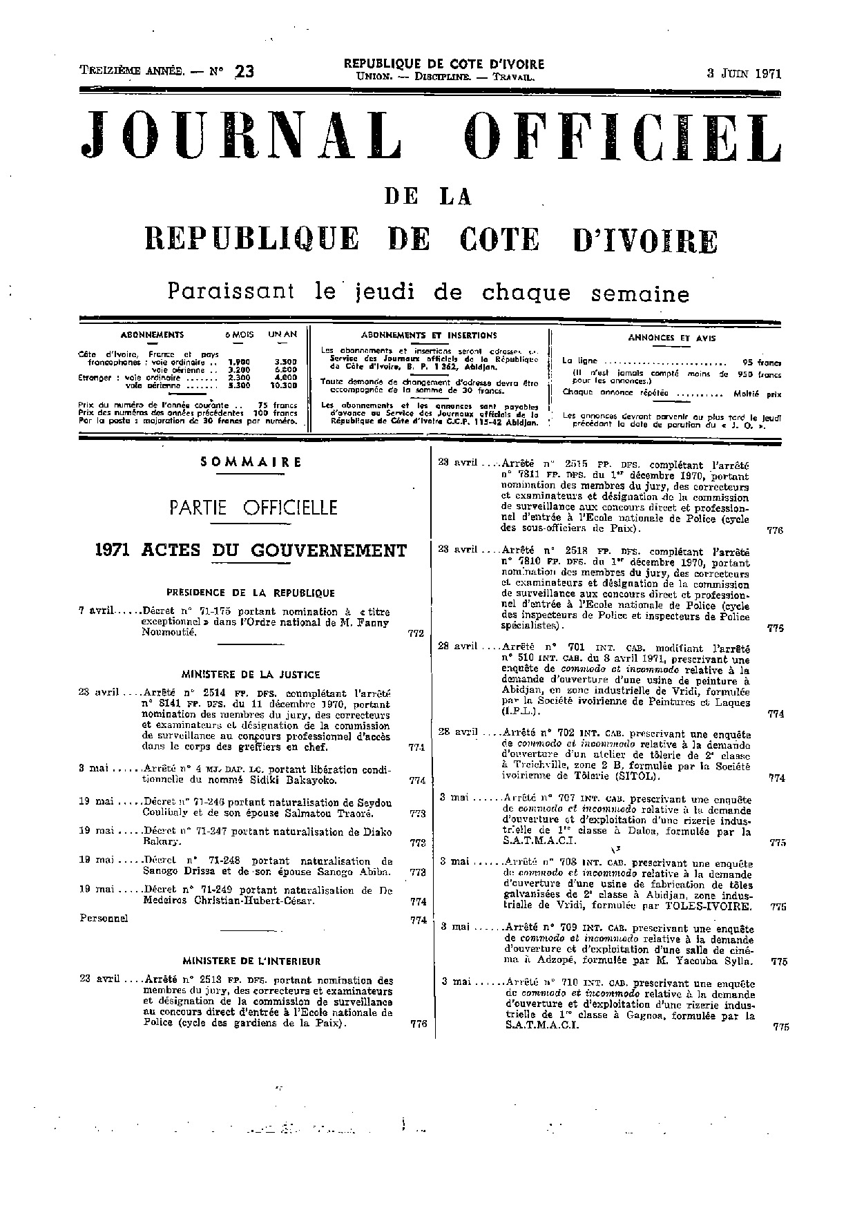 JO 1971-023