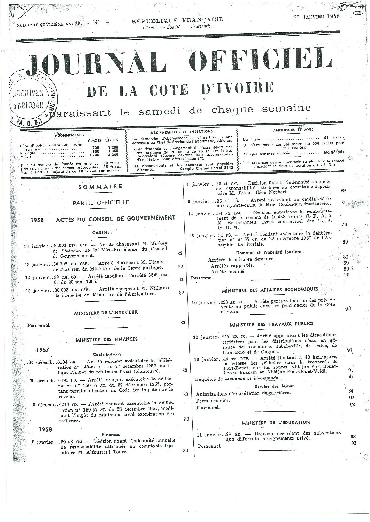 JO 1958-004 FRANCE_CI