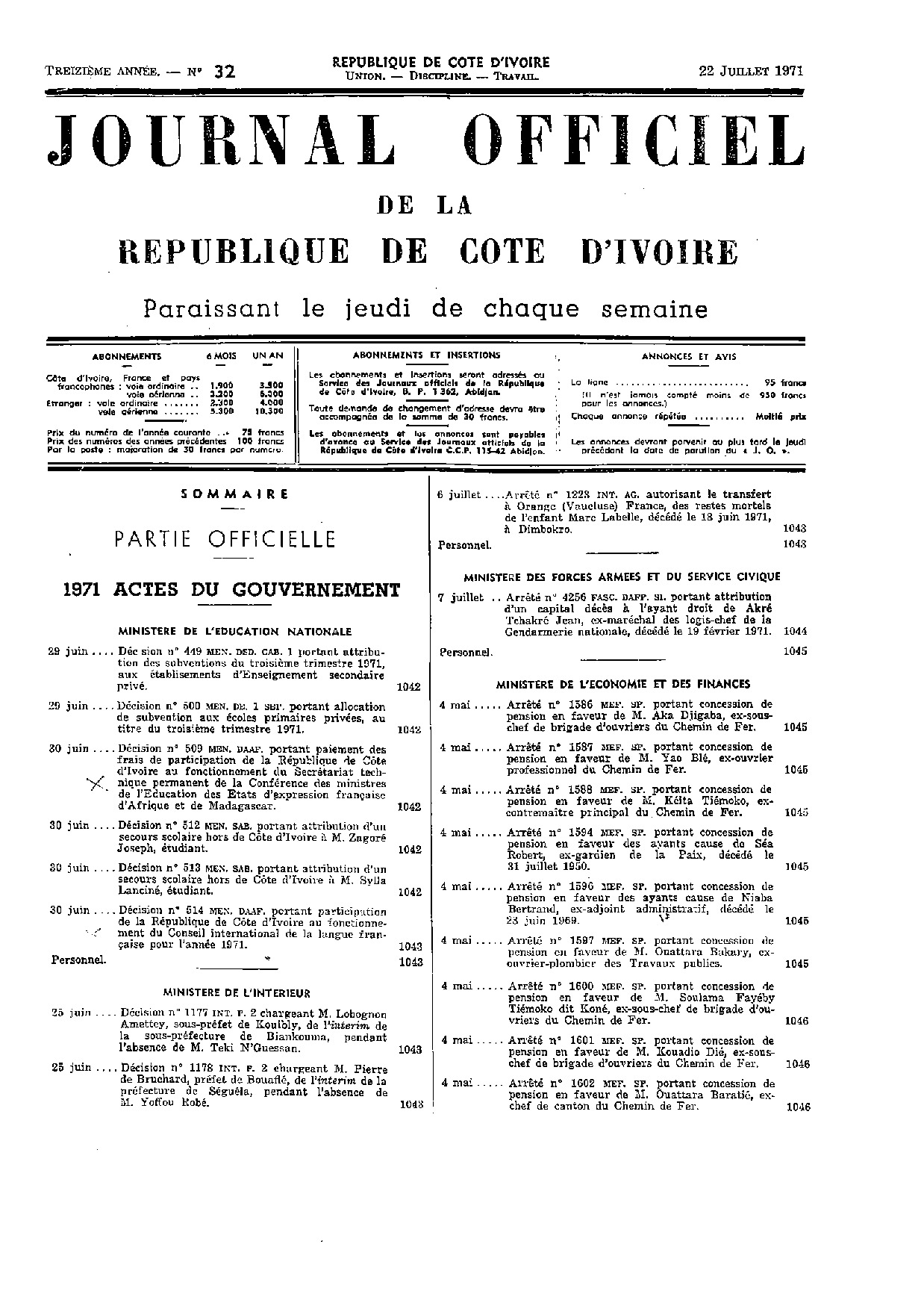 JO 1971-032