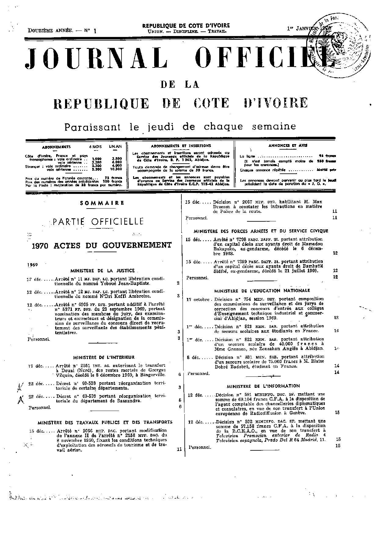 JO 1970-001