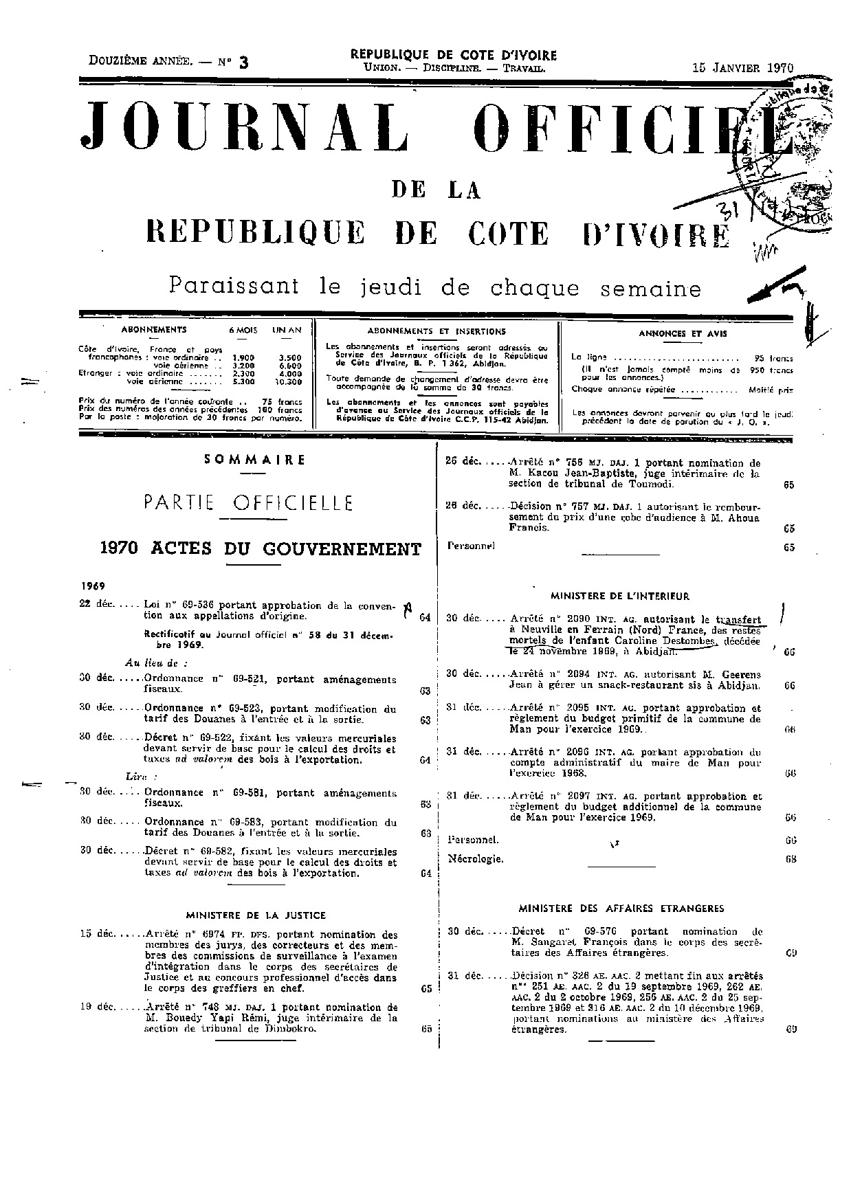 JO 1970-003