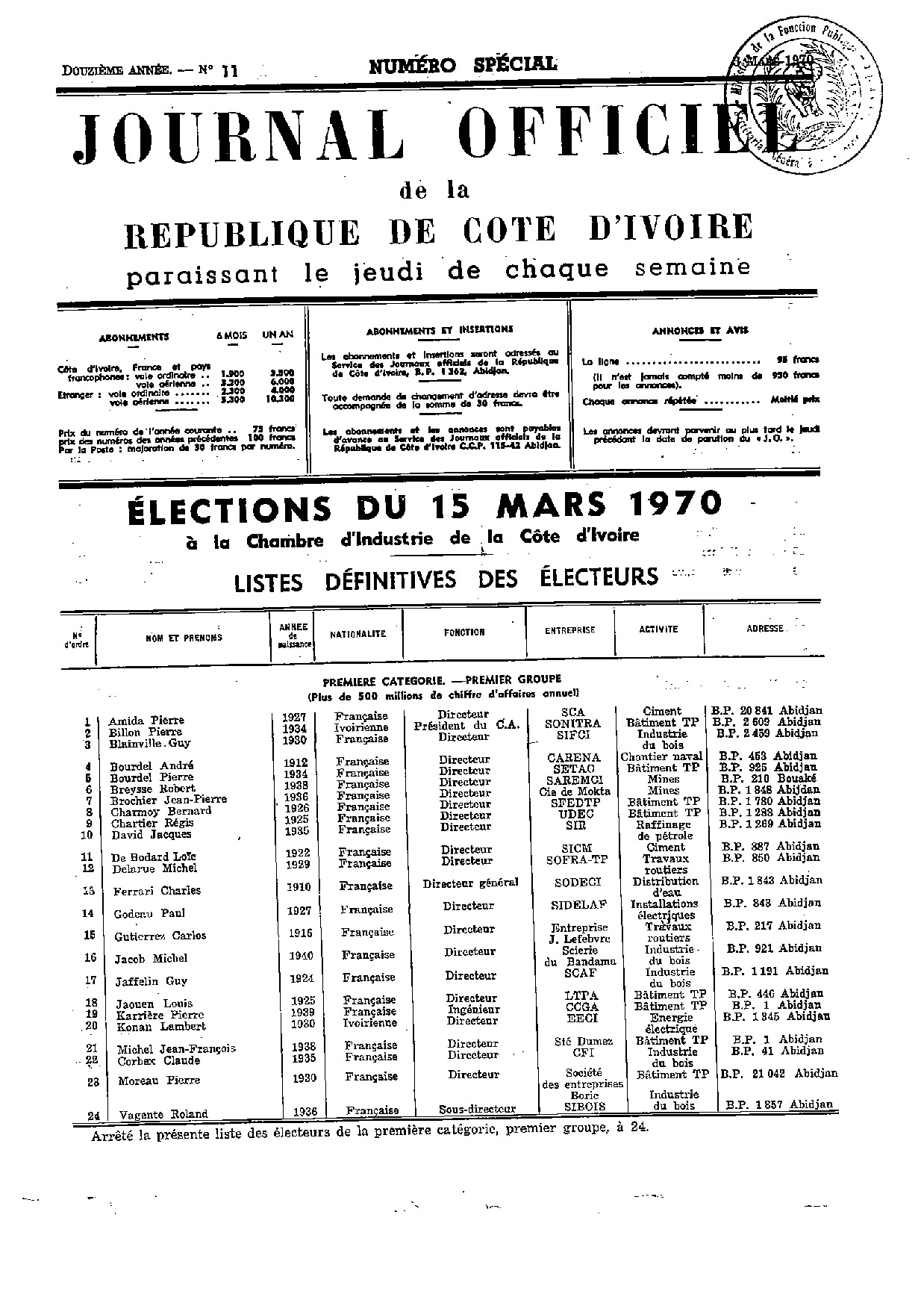 JO 1970-011