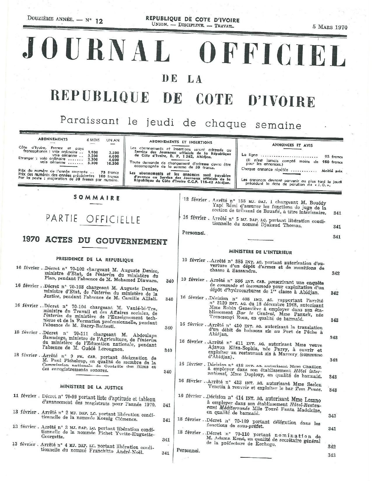 JO 1970-012