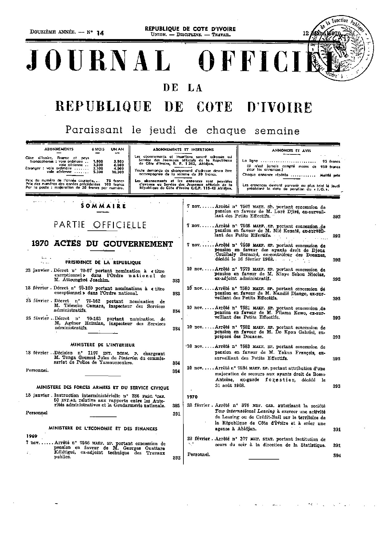 JO 1970-014