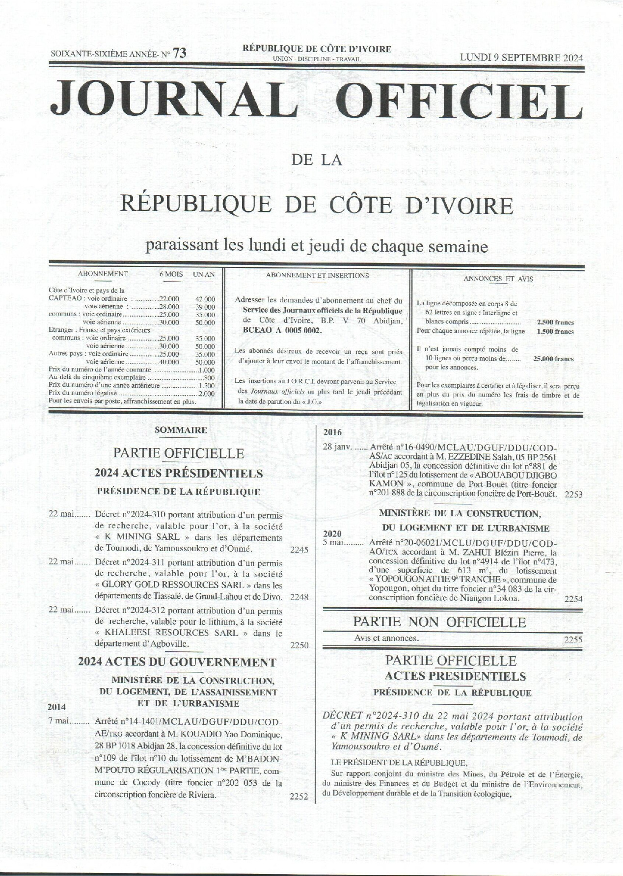 JO 2024-073