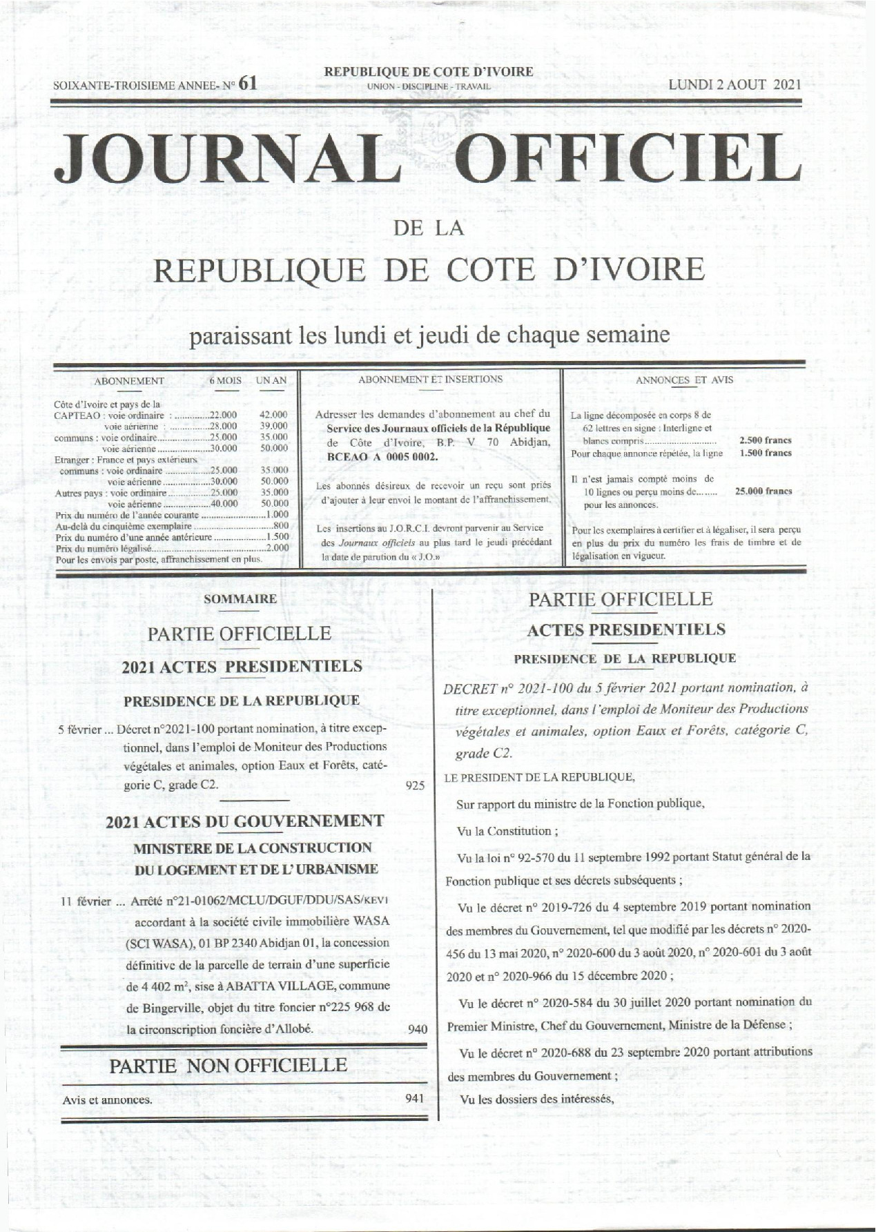 JO 2021-061