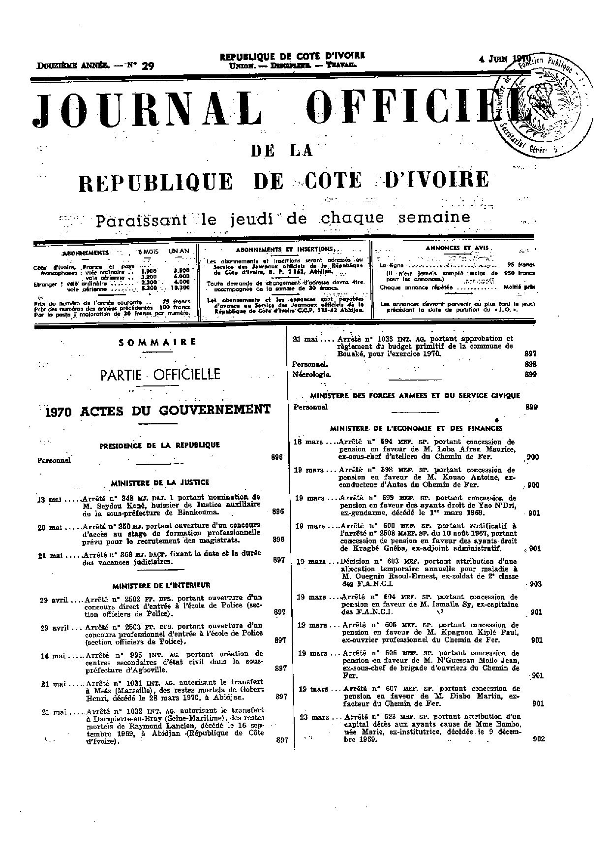 JO 1970-029