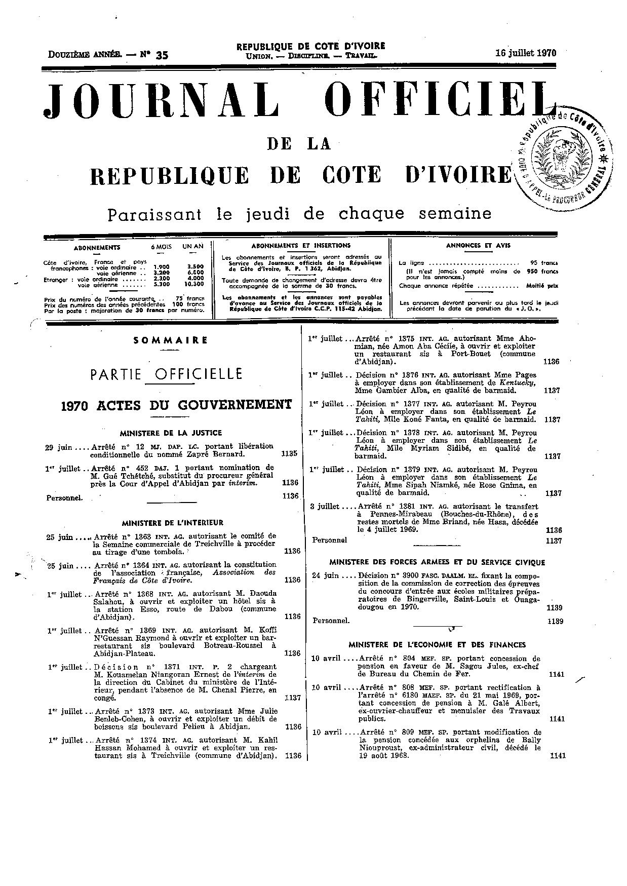 JO 1970-035