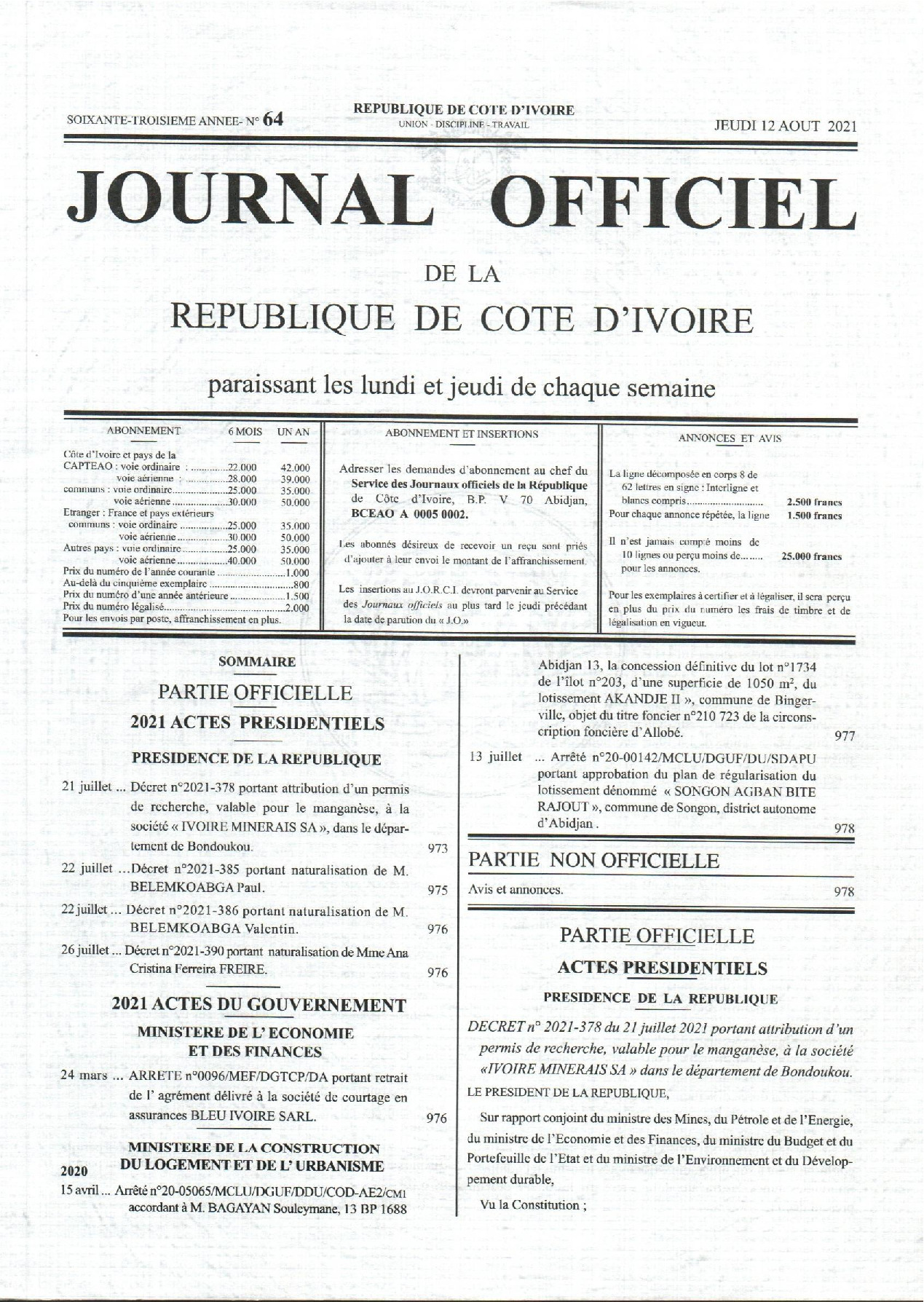 JO 2021-064