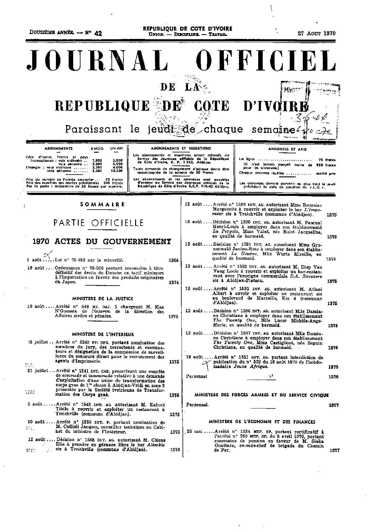 JO 1970-042