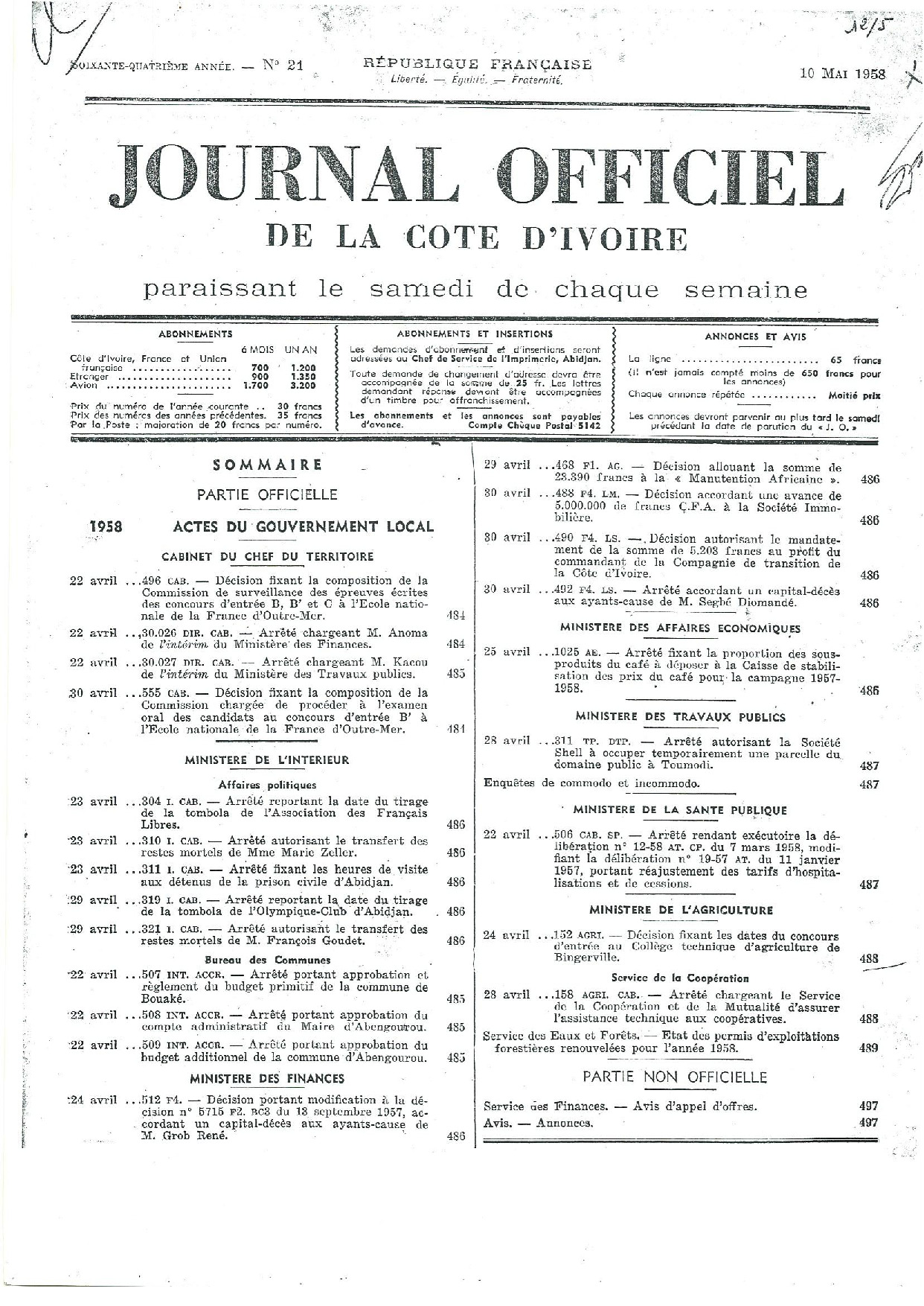 JO 1958-021 FRANCE_CI