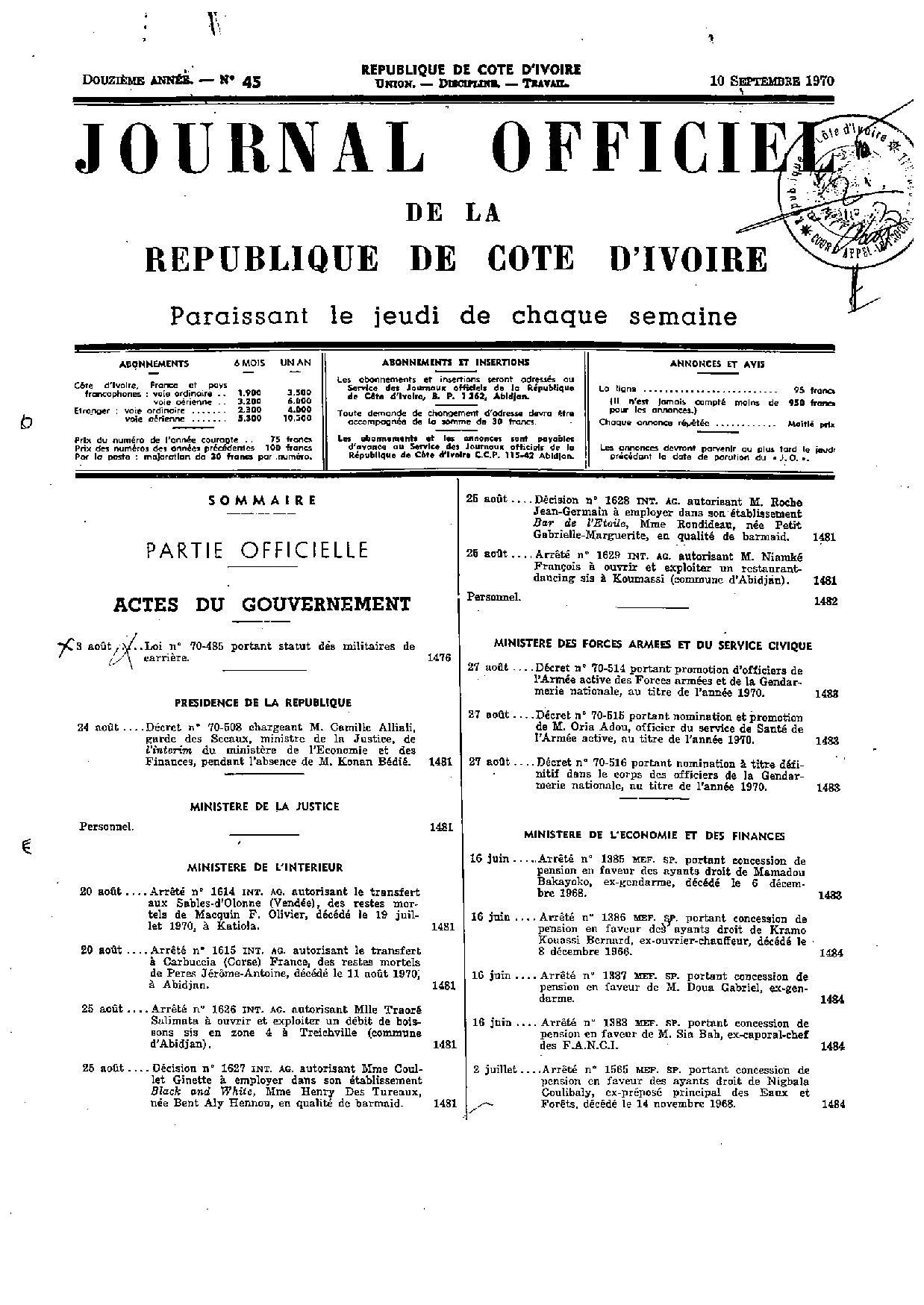 JO 1970-045