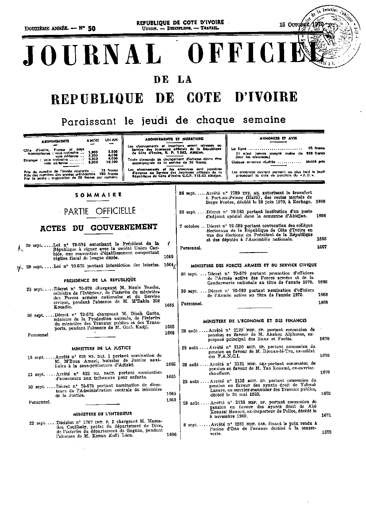 JO 1970-050
