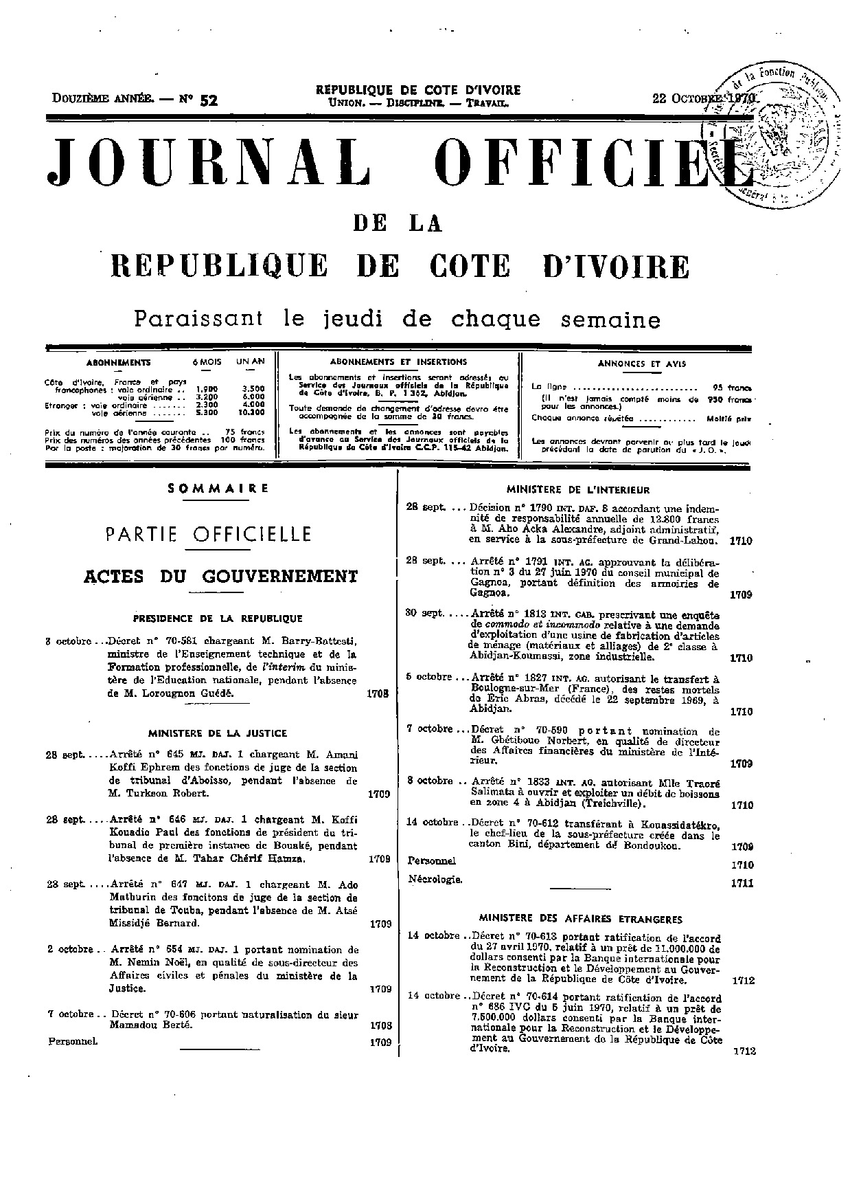 JO 1970-052