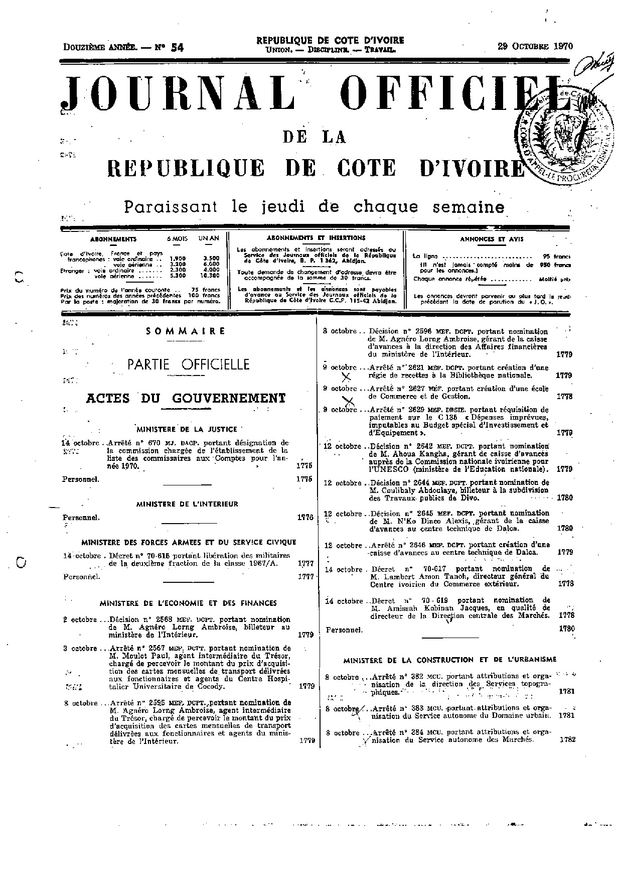 JO 1970-054