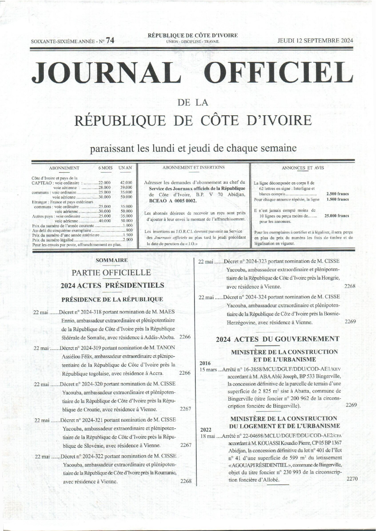 JO 2024-074