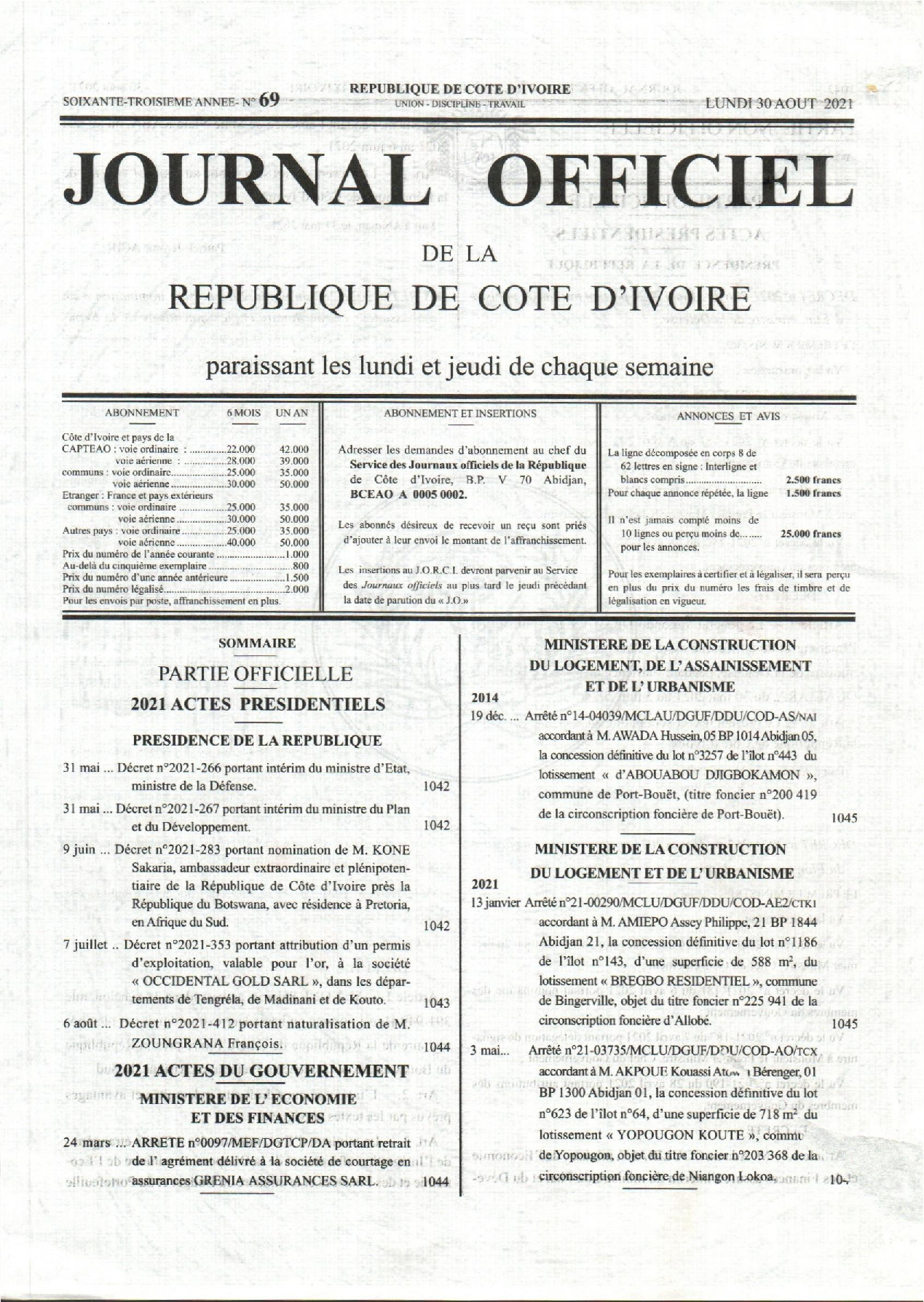 JO 2021-069