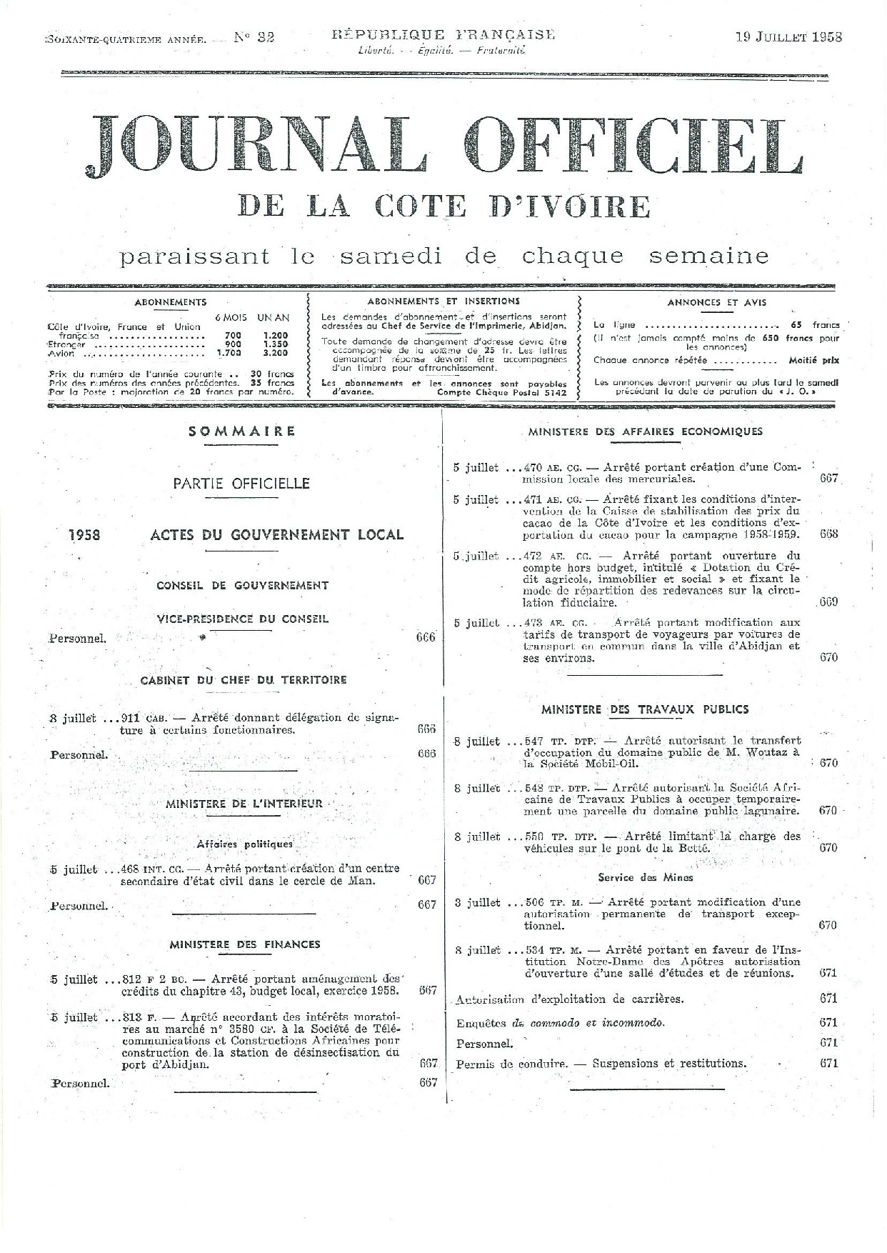 JO 1958-032 FRANCE_CI