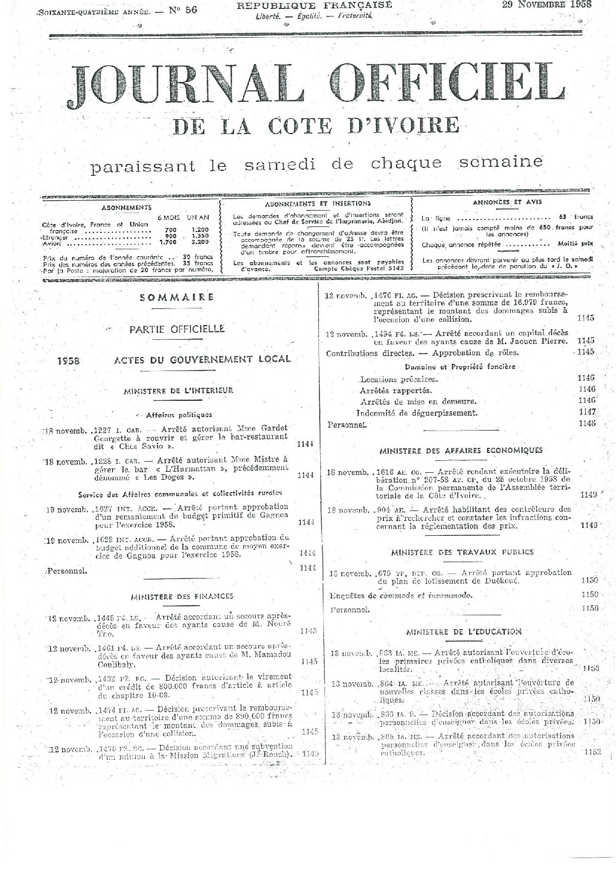 JO 1958-056 FRANCE_CI
