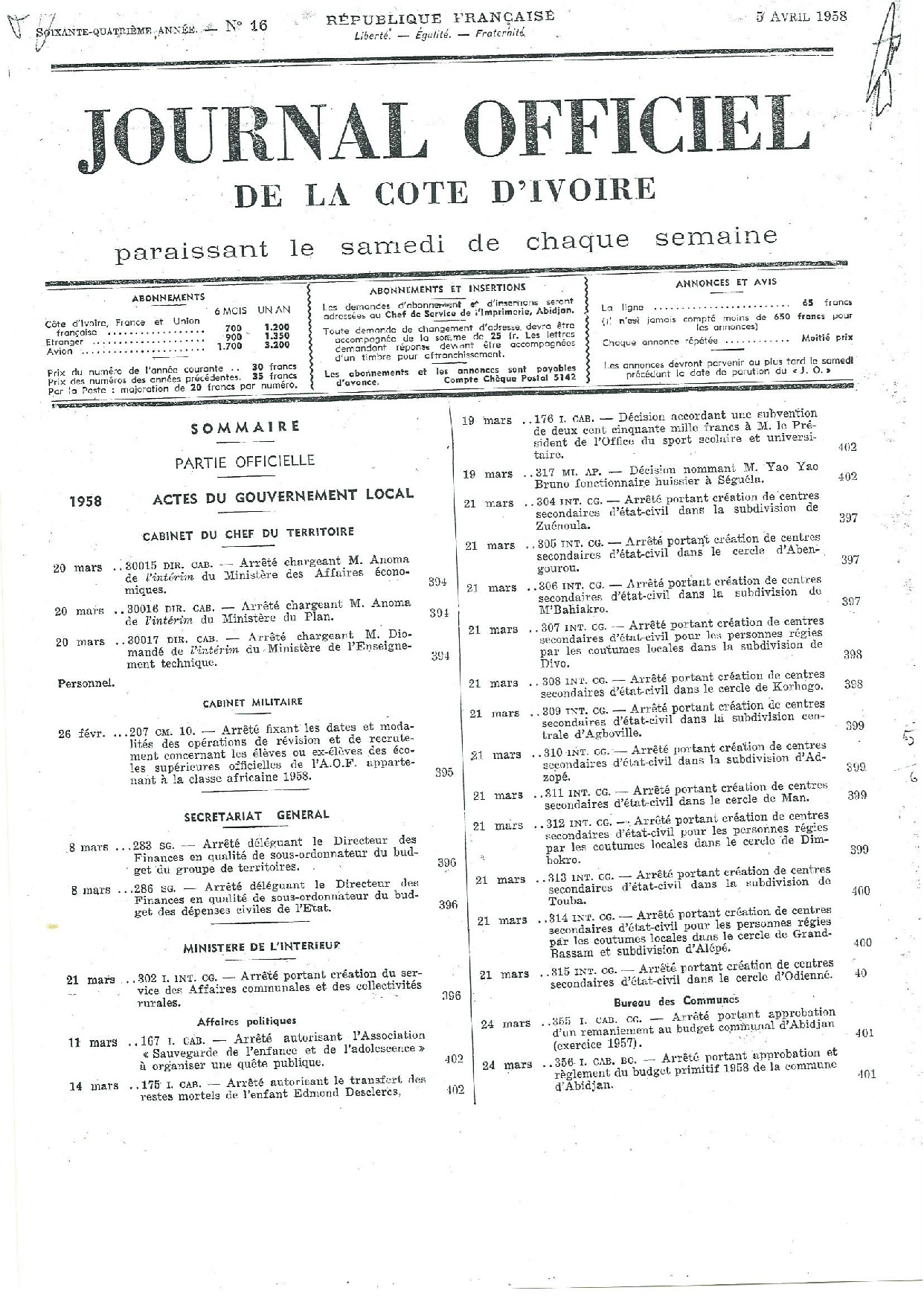 JO 1958-016 FRANCE_CI