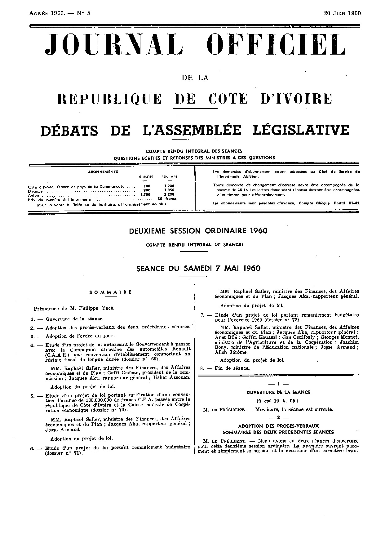 JO 1960-005