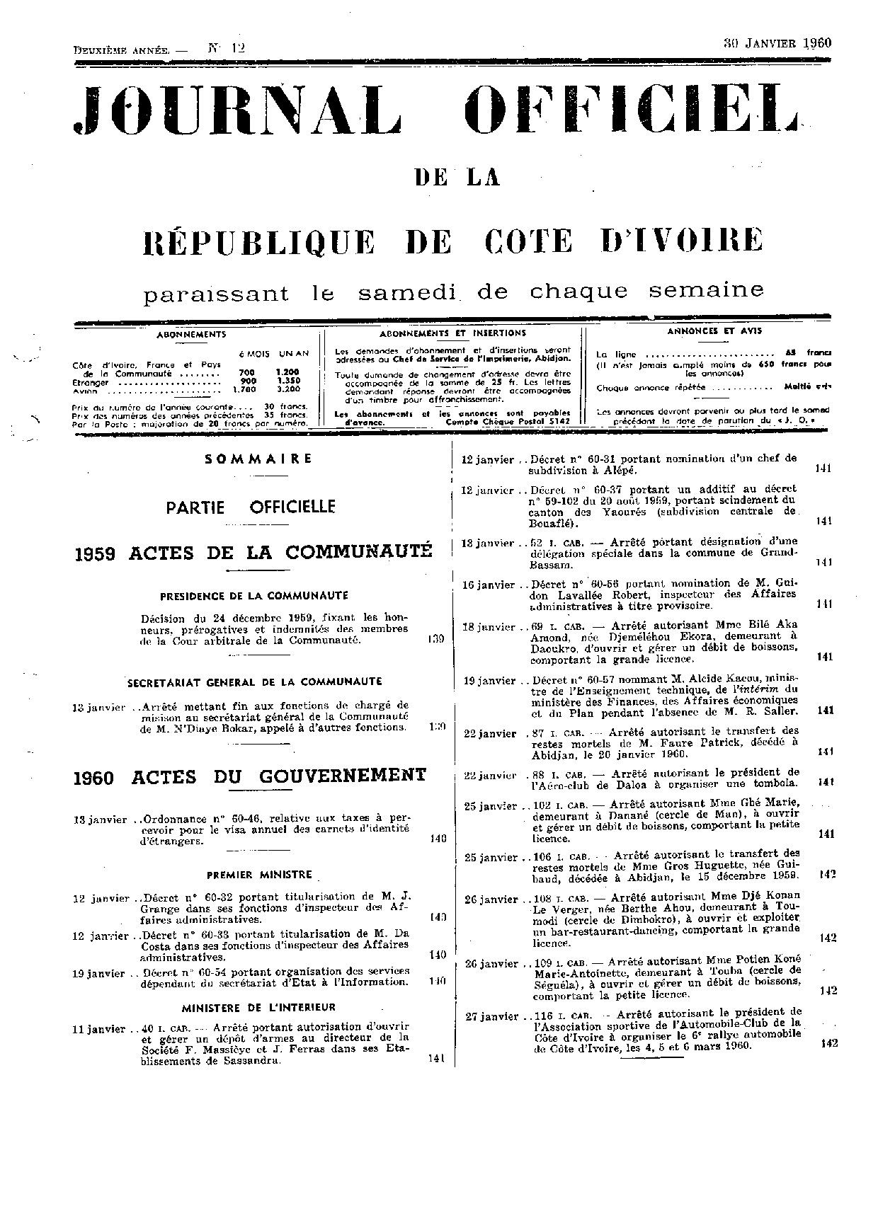 JO 1960-012