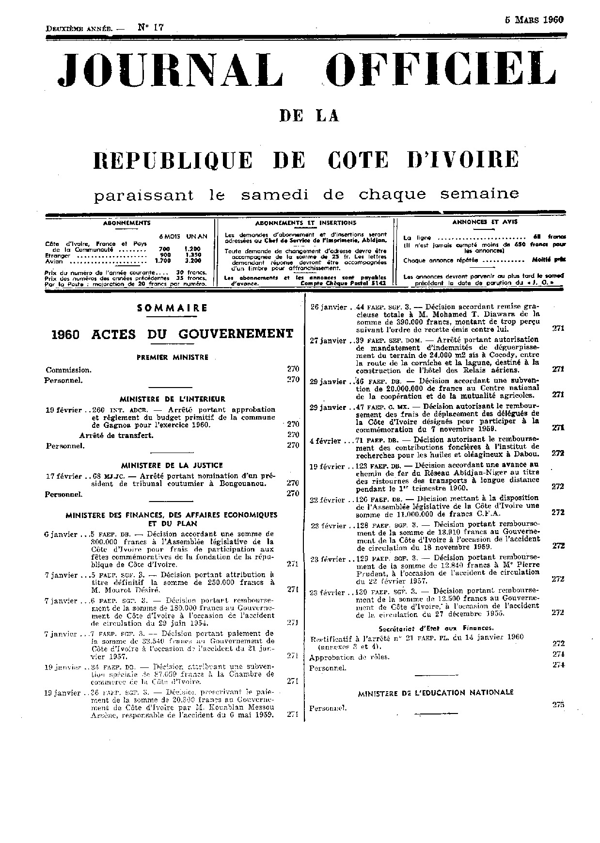 JO 1960-017