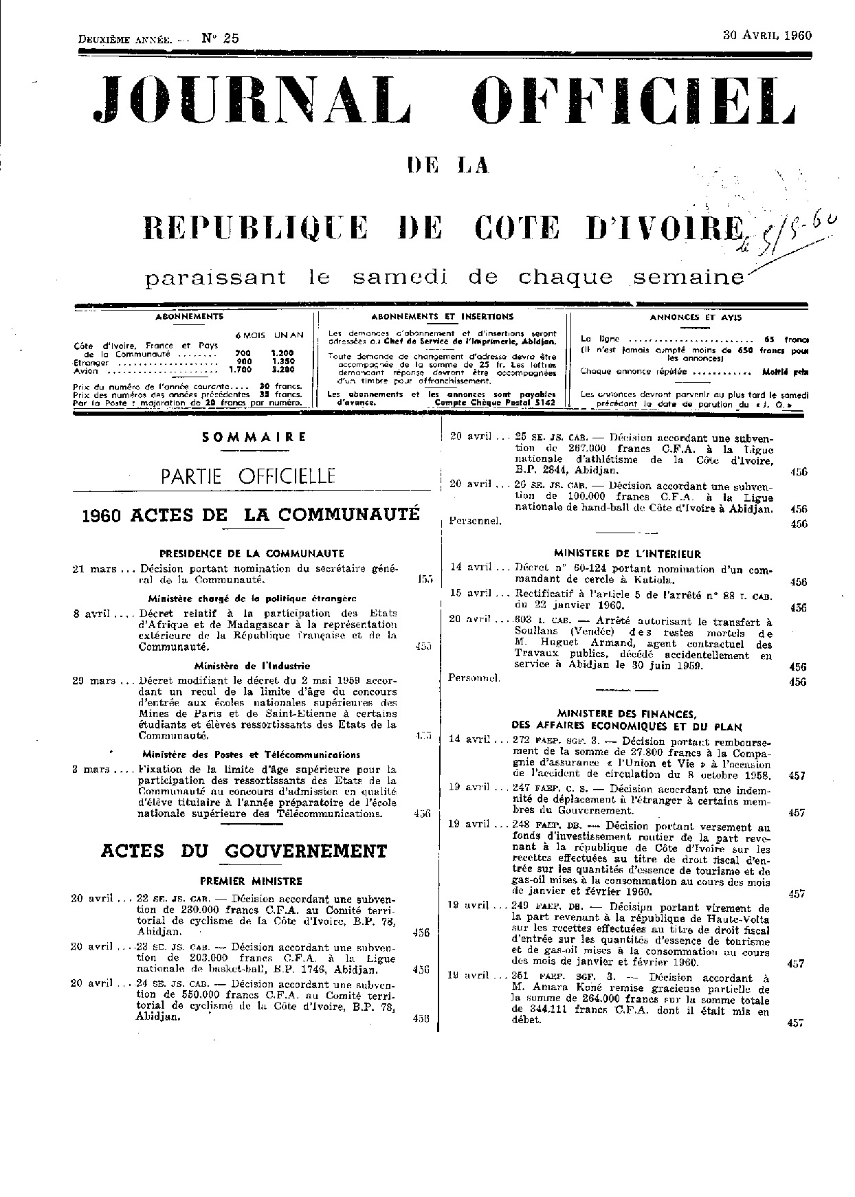 JO 1960-025