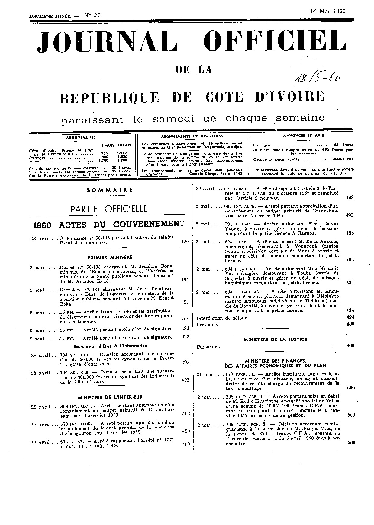 JO 1960-027