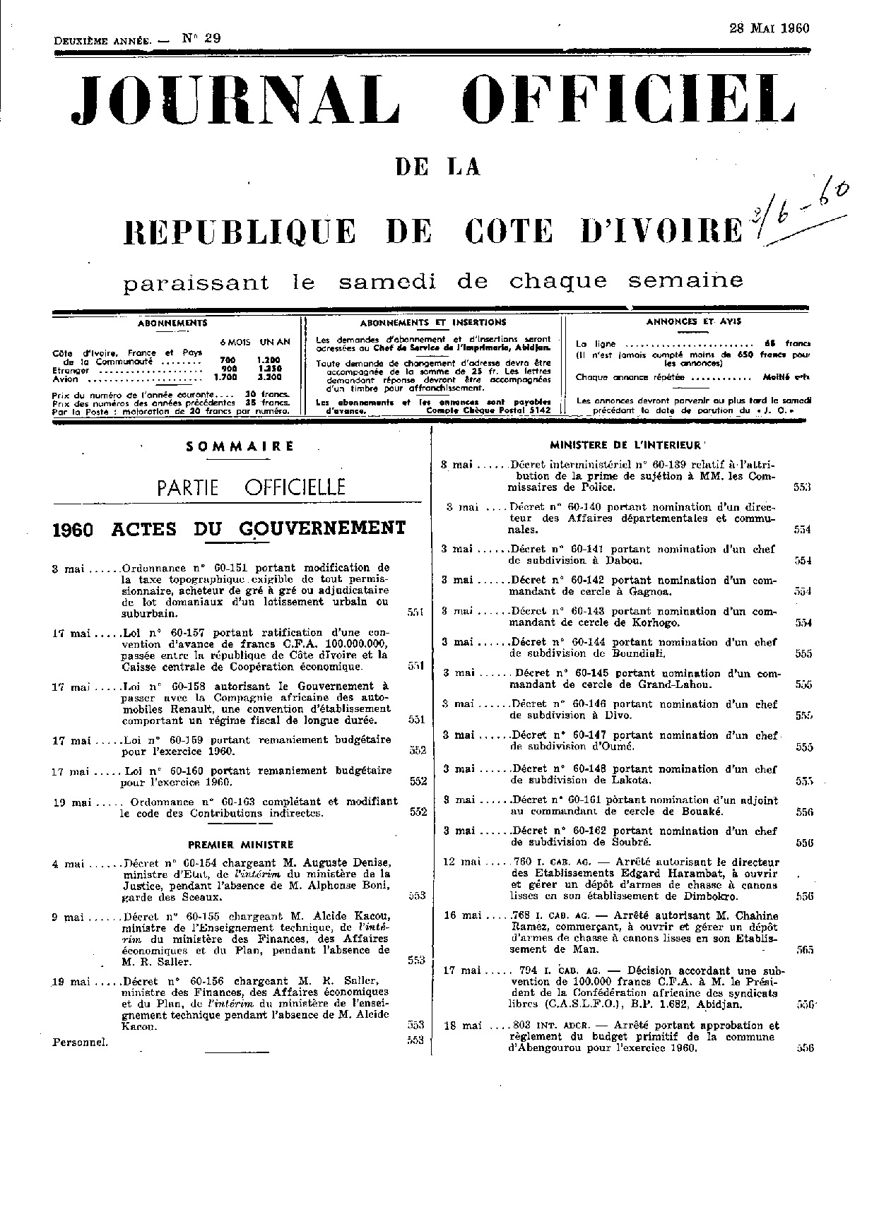 JO 1960-029