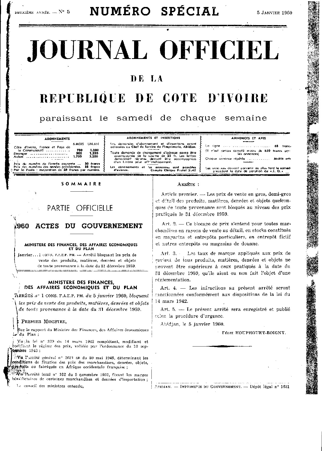 JO 1960-005