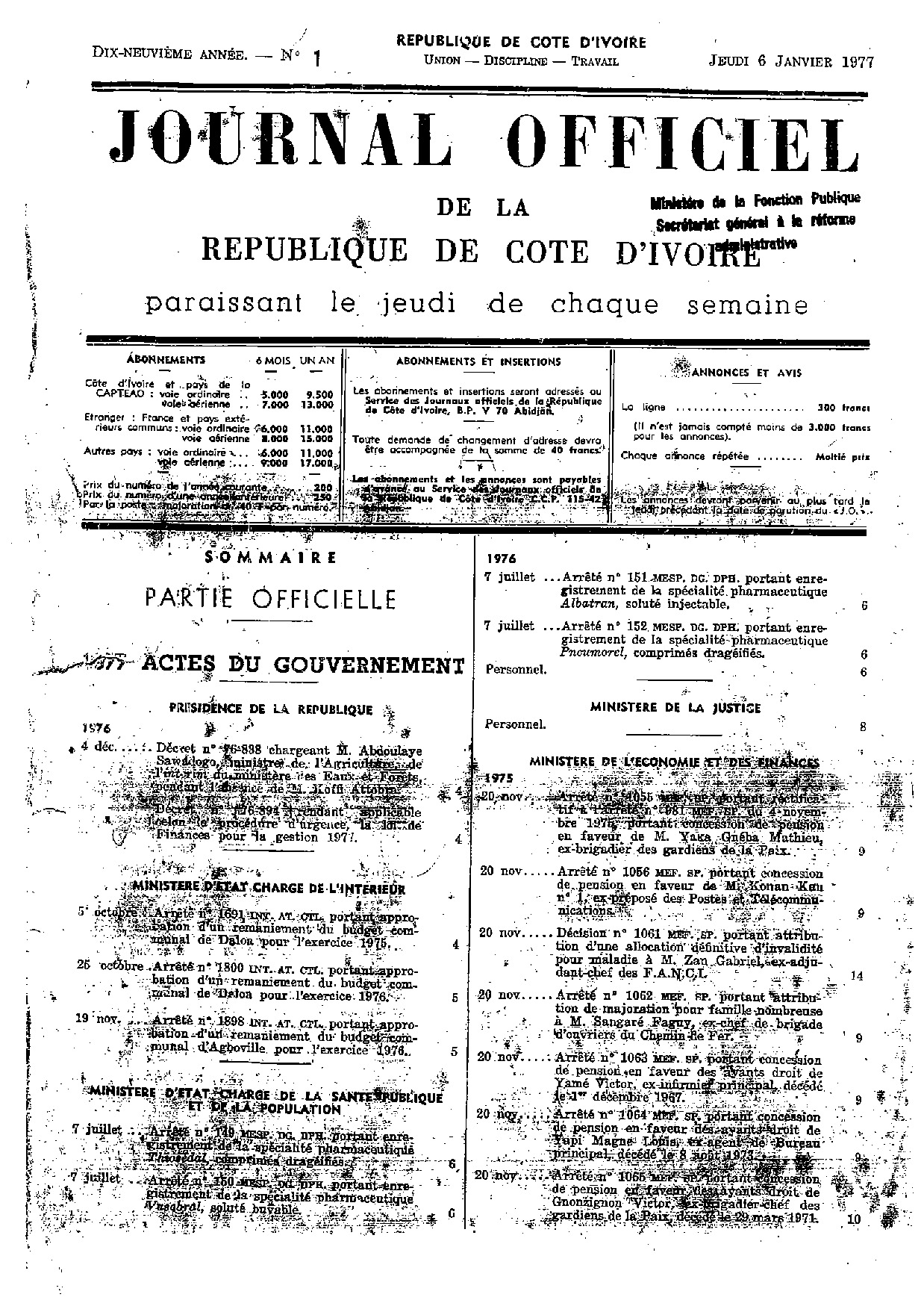 JO 1977-001