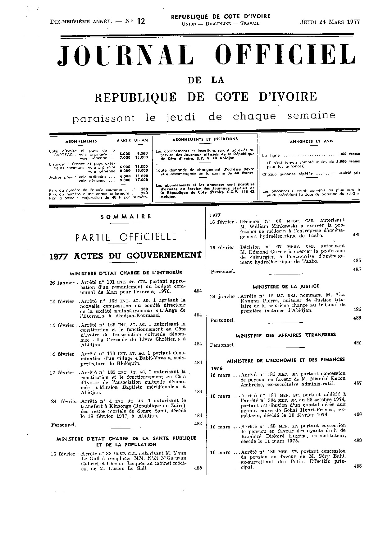 JO 1977-012