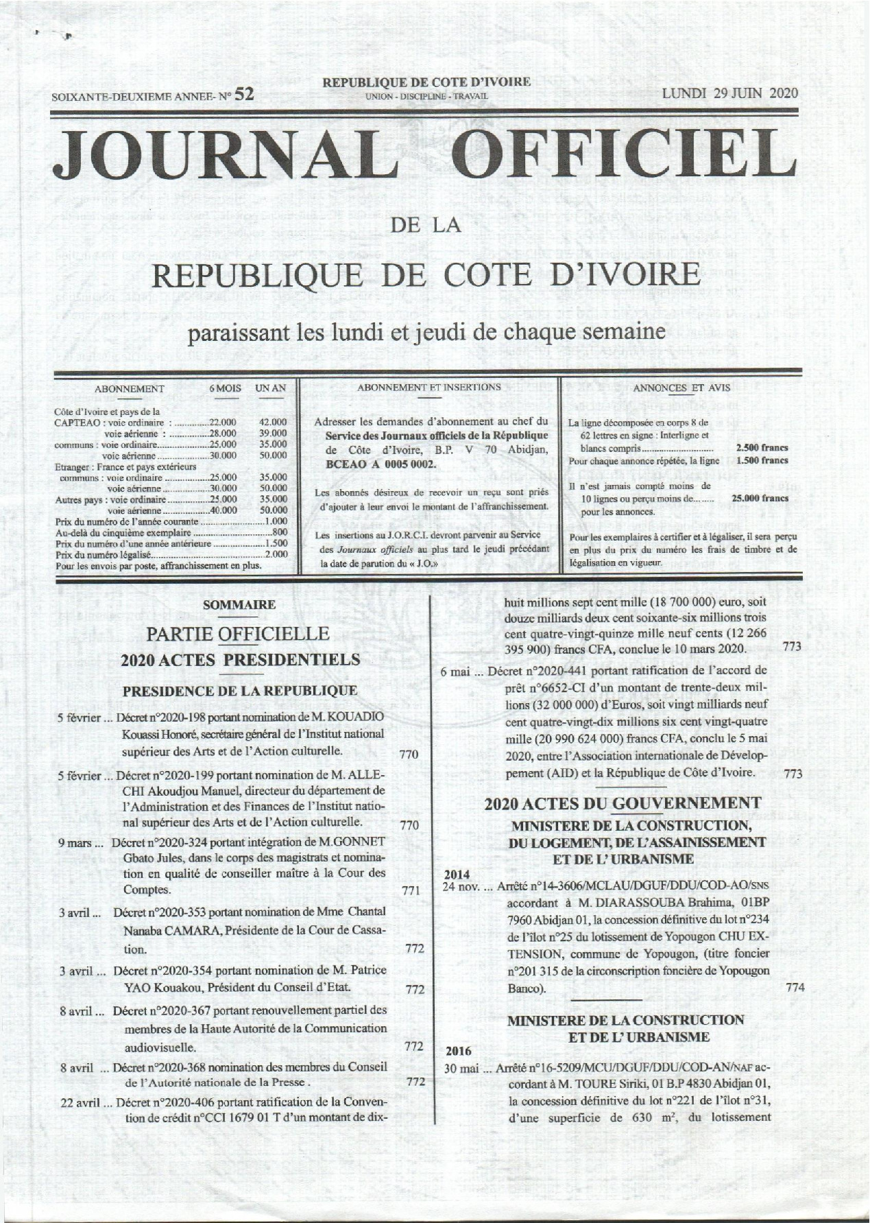 JO 2020-052