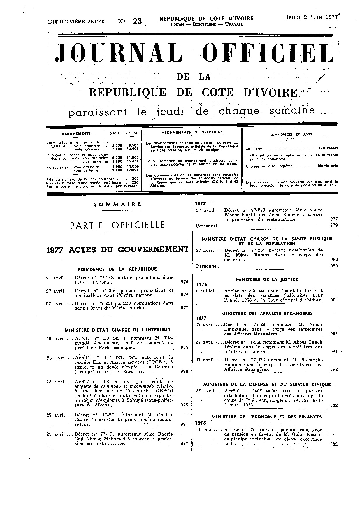 JO 1977-023