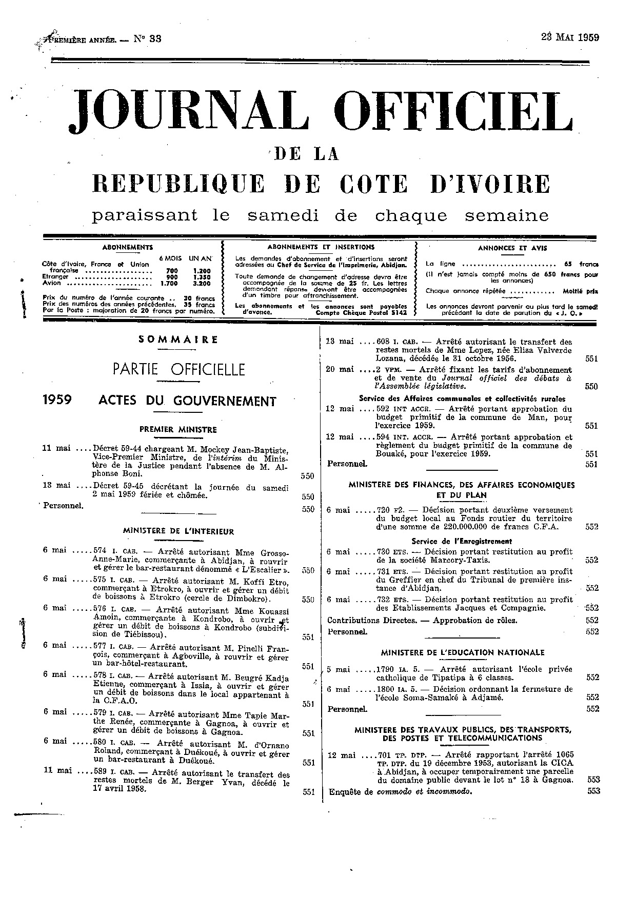 JO 1959-033