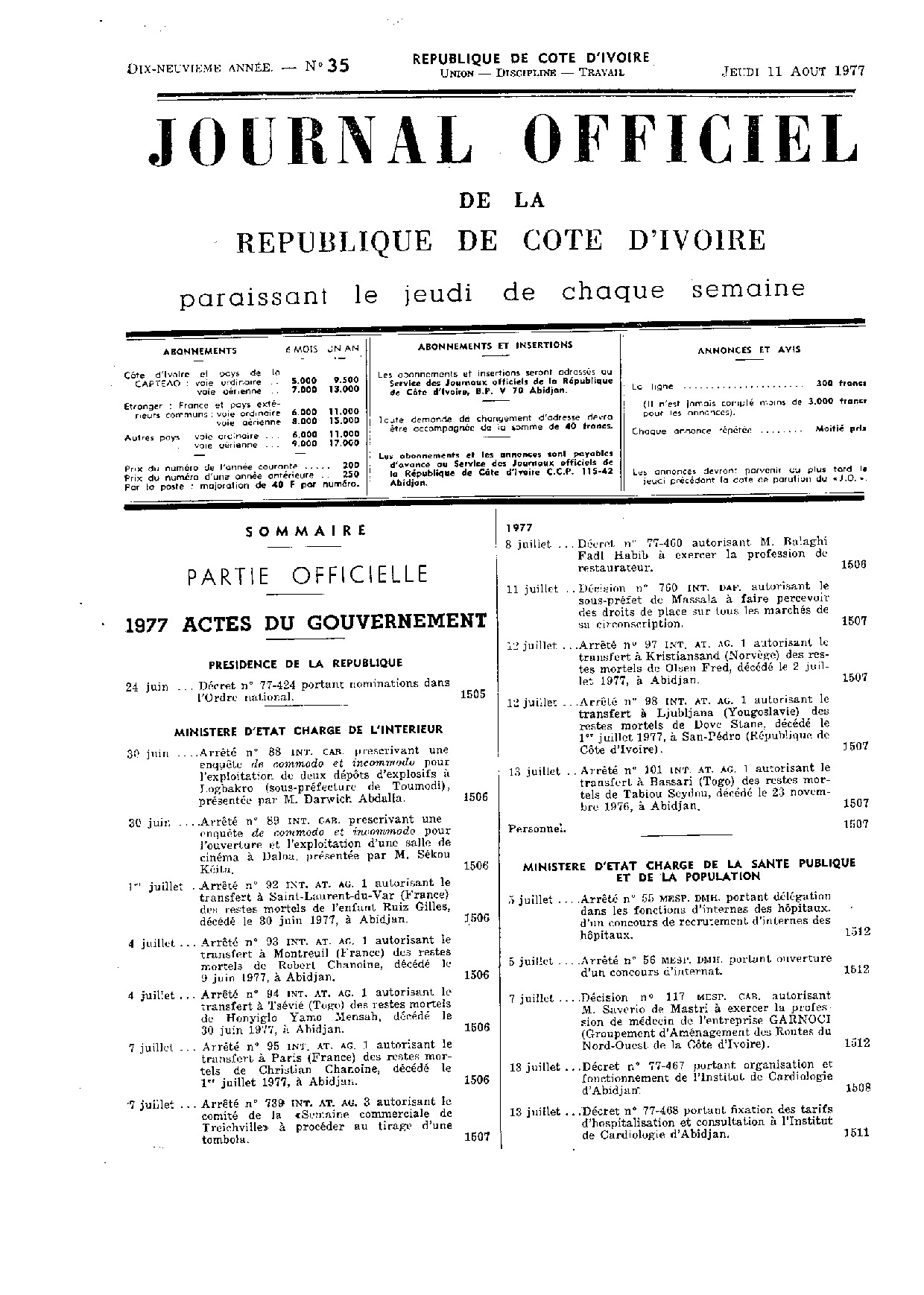JO 1977-035