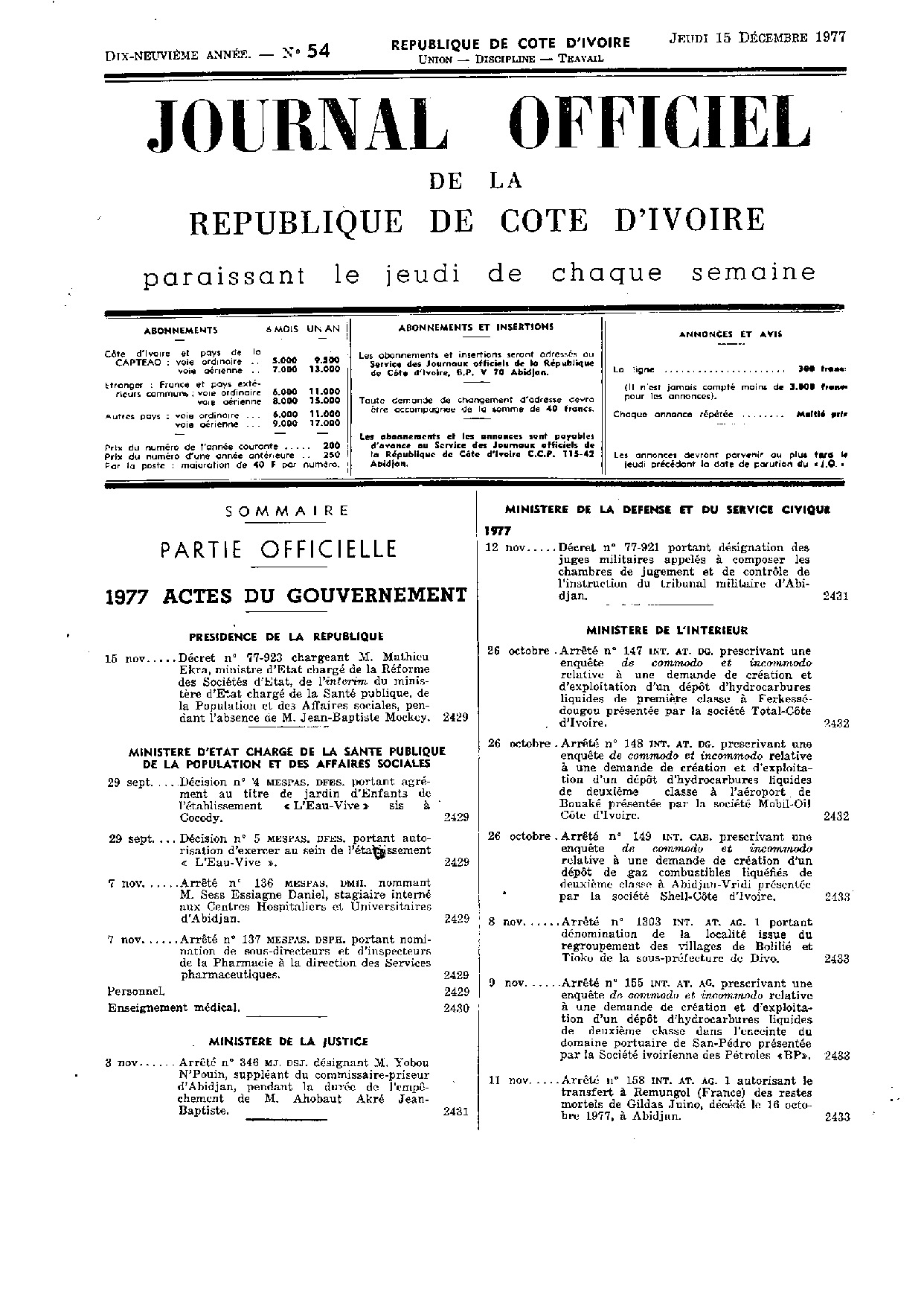 JO 1977-054