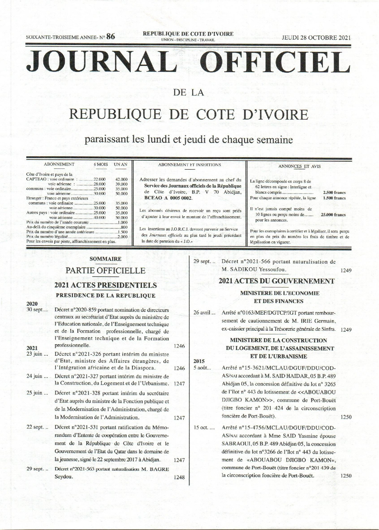 JO 2021-086