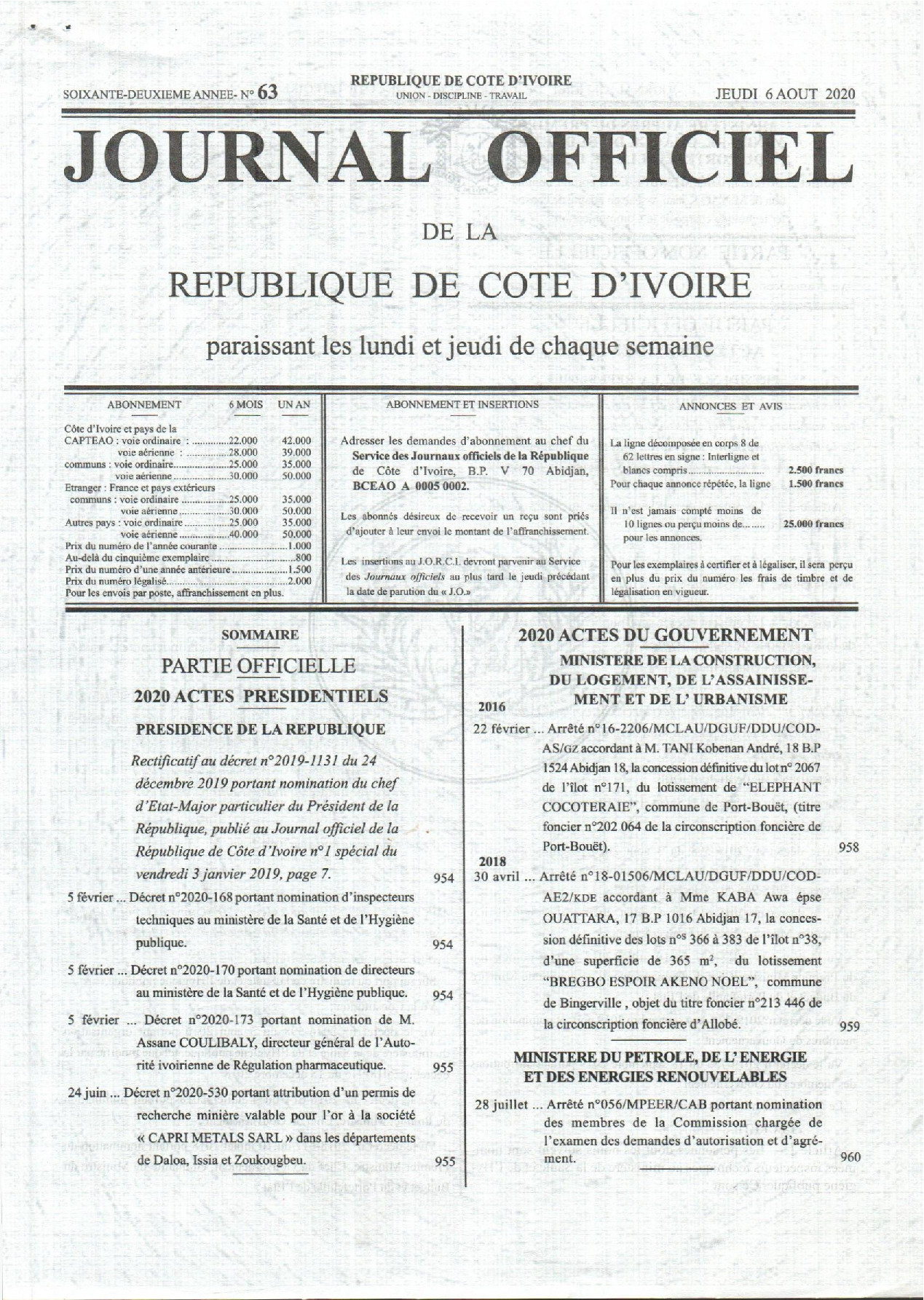 JO 2020-063