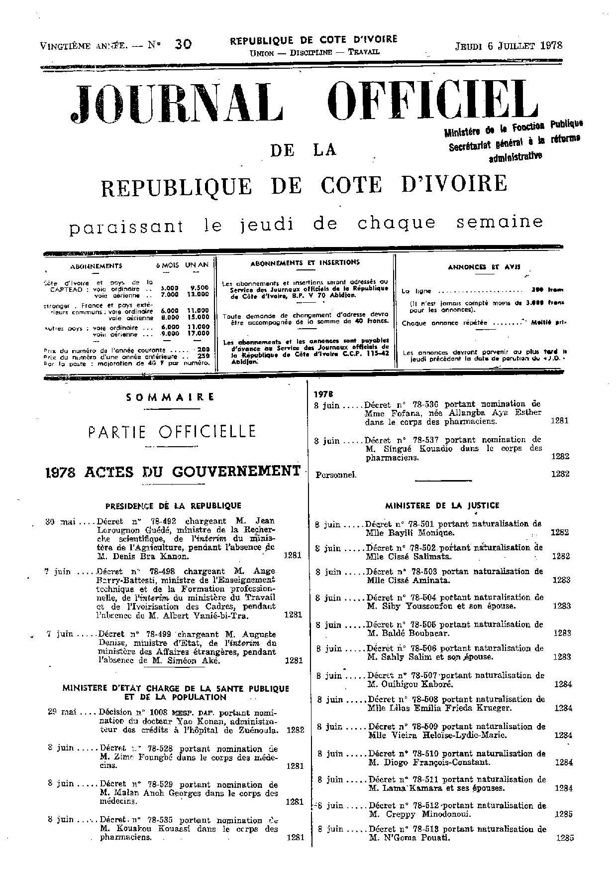 JO 1978-030